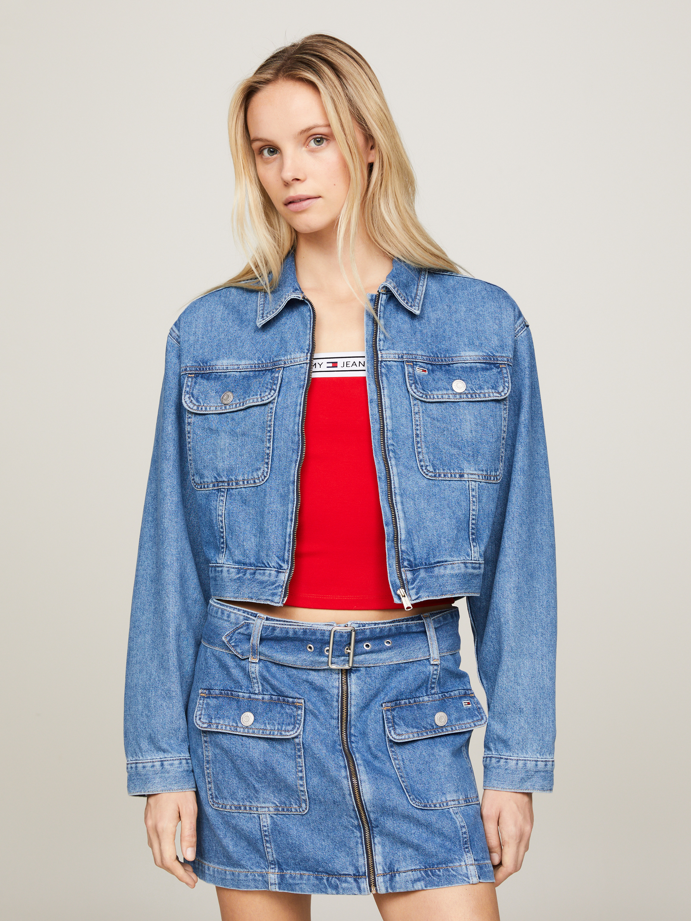 ジャケット・アウター holiday CROPPED DENIM JACKET holiday CROPPED DENIM JACKET