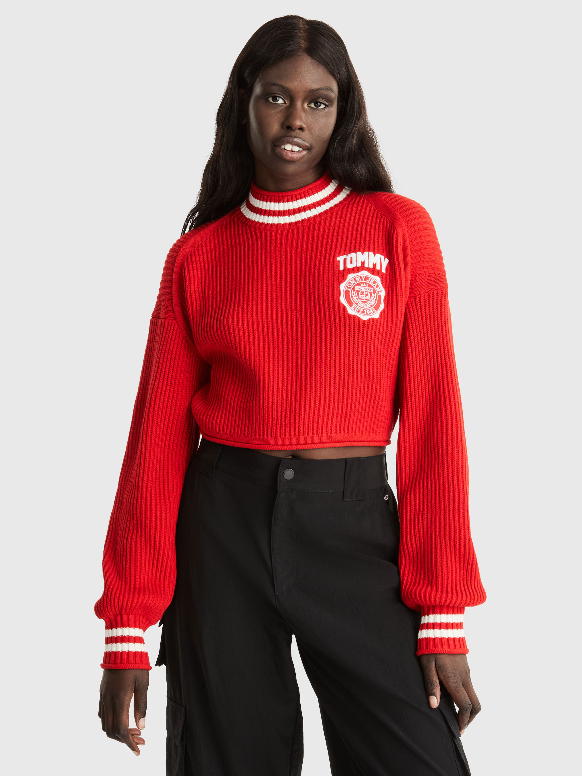 Tommy cropped sweater sales