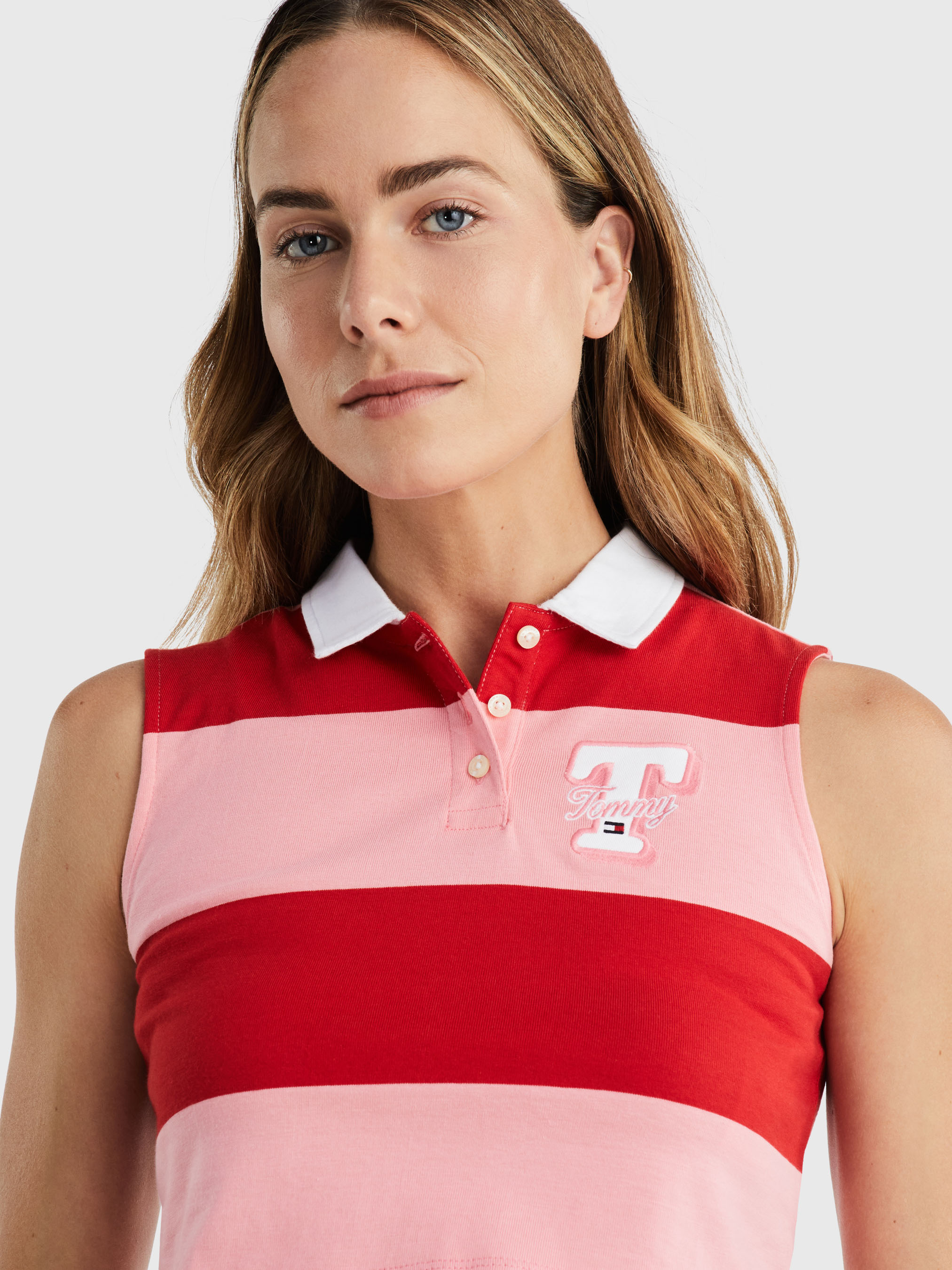 売れ筋商品|||ラルフローレン Tシャツ レディース トップス WIMBLEDON CROPPED POLO SHIRT - Polo shirt - carmel pink Wimbledon Cropped Polo Shirt for Women | Ralph Lauren® GI