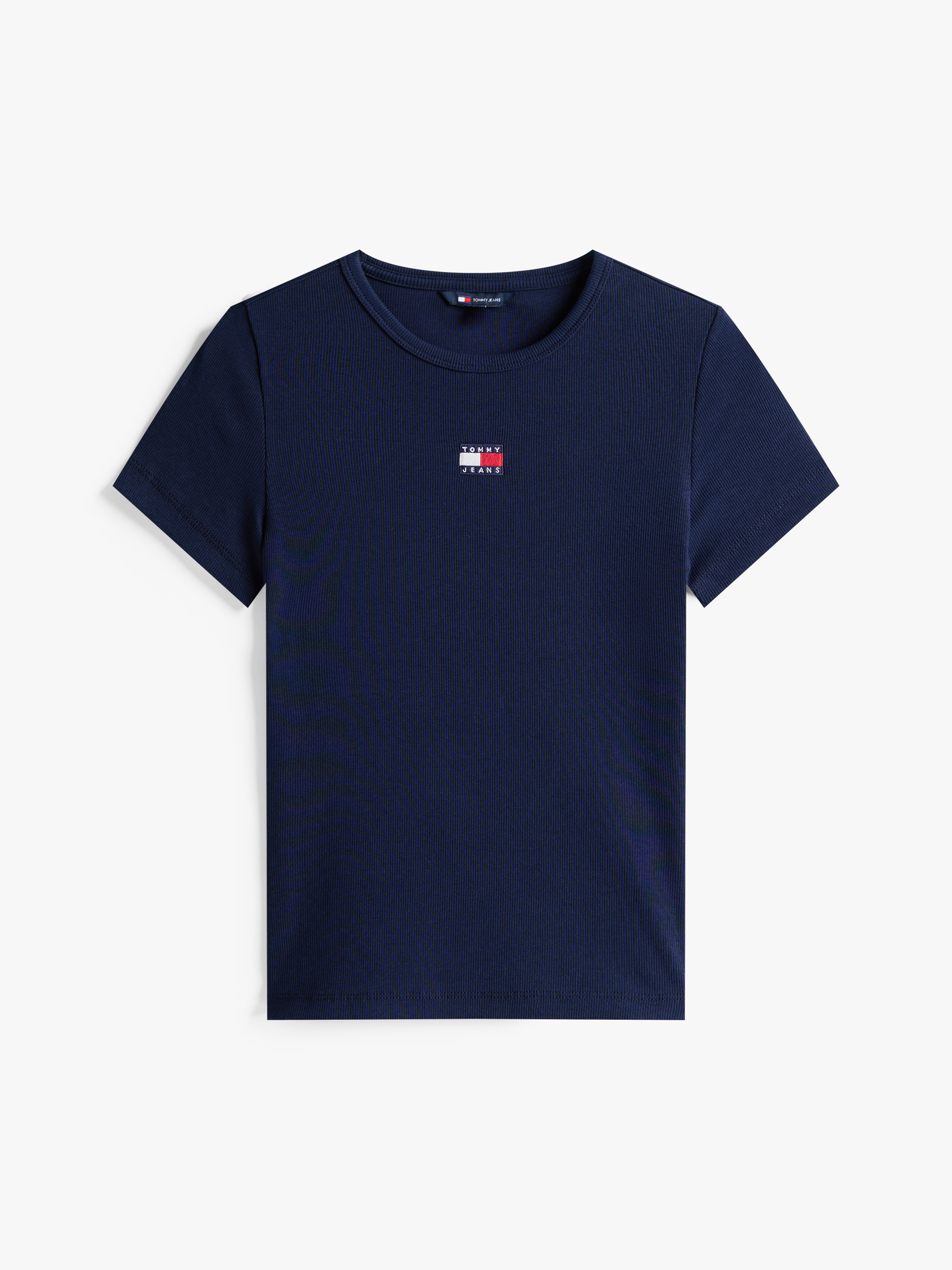 売れ筋商品|||トミーヒルフィガー Tシャツ レディース トップス SLIM BADGE TEE - Basic T-shirt - dark night navy Tommy Badge Ribbed Slim T-Shirt | T-Shirts | Tommy Jeans