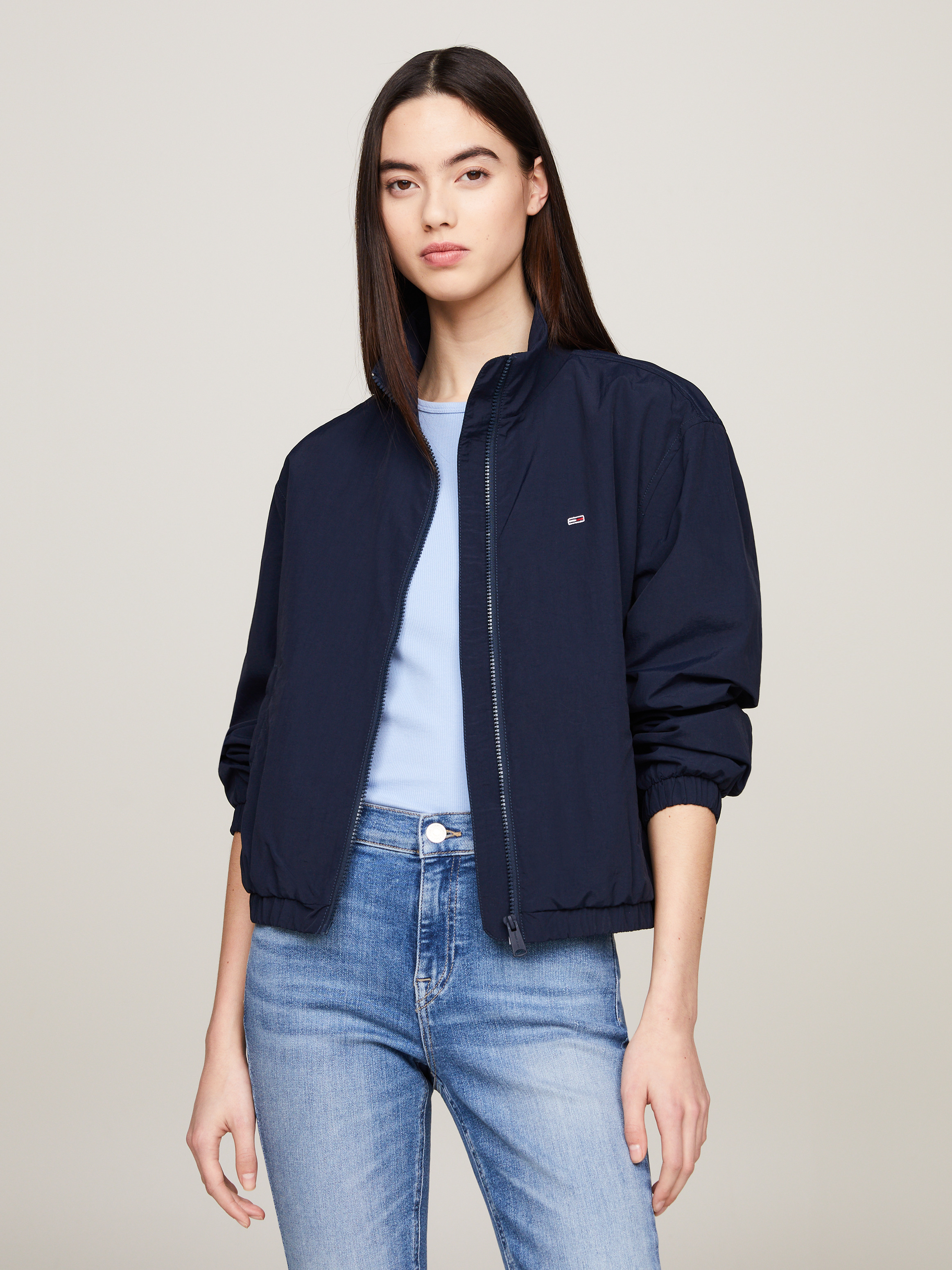Essential Zip Thru Windbreaker Coats Jackets Tommy Jeans