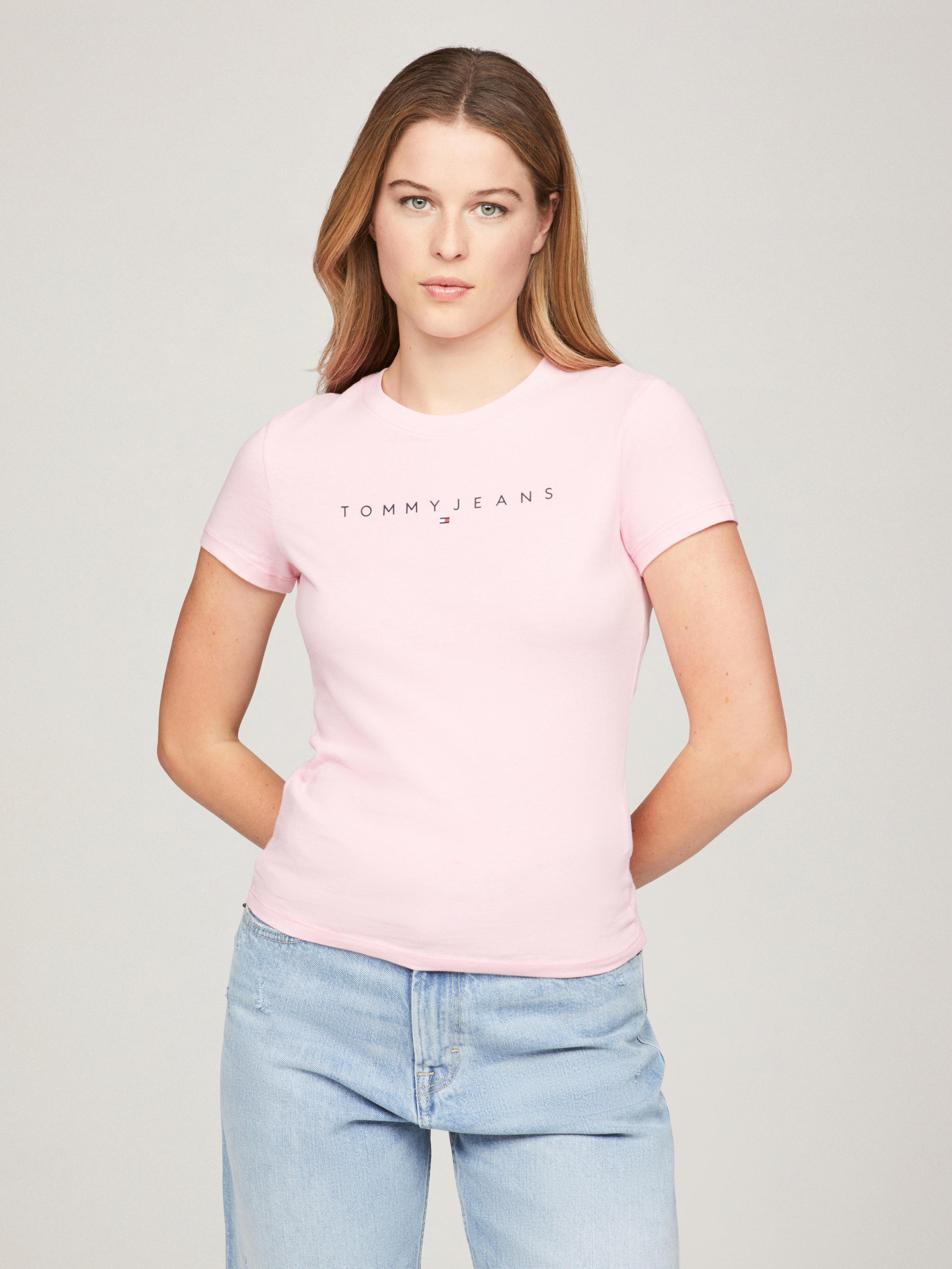 売れ筋商品|||トミー ヒルフィガー Tシャツ レディース トップス SCRIPT - Print T-shirt - foggy pink Tommy Hilfiger SCRIPT - T-Shirt print - foggy pink/rosa