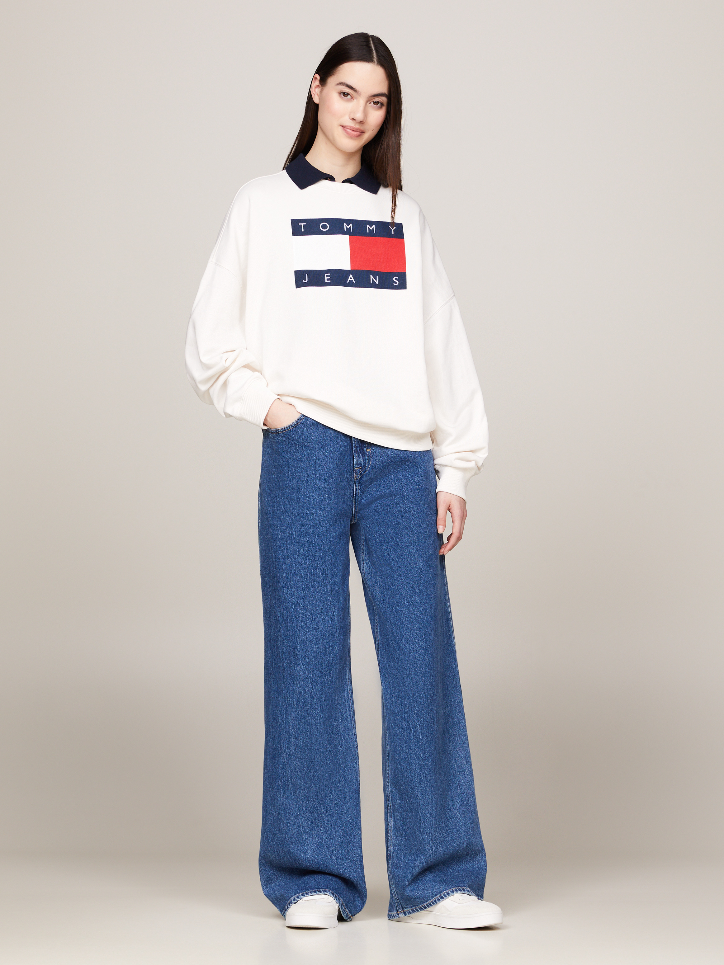 Womens tommy jeans sweatshirt sales