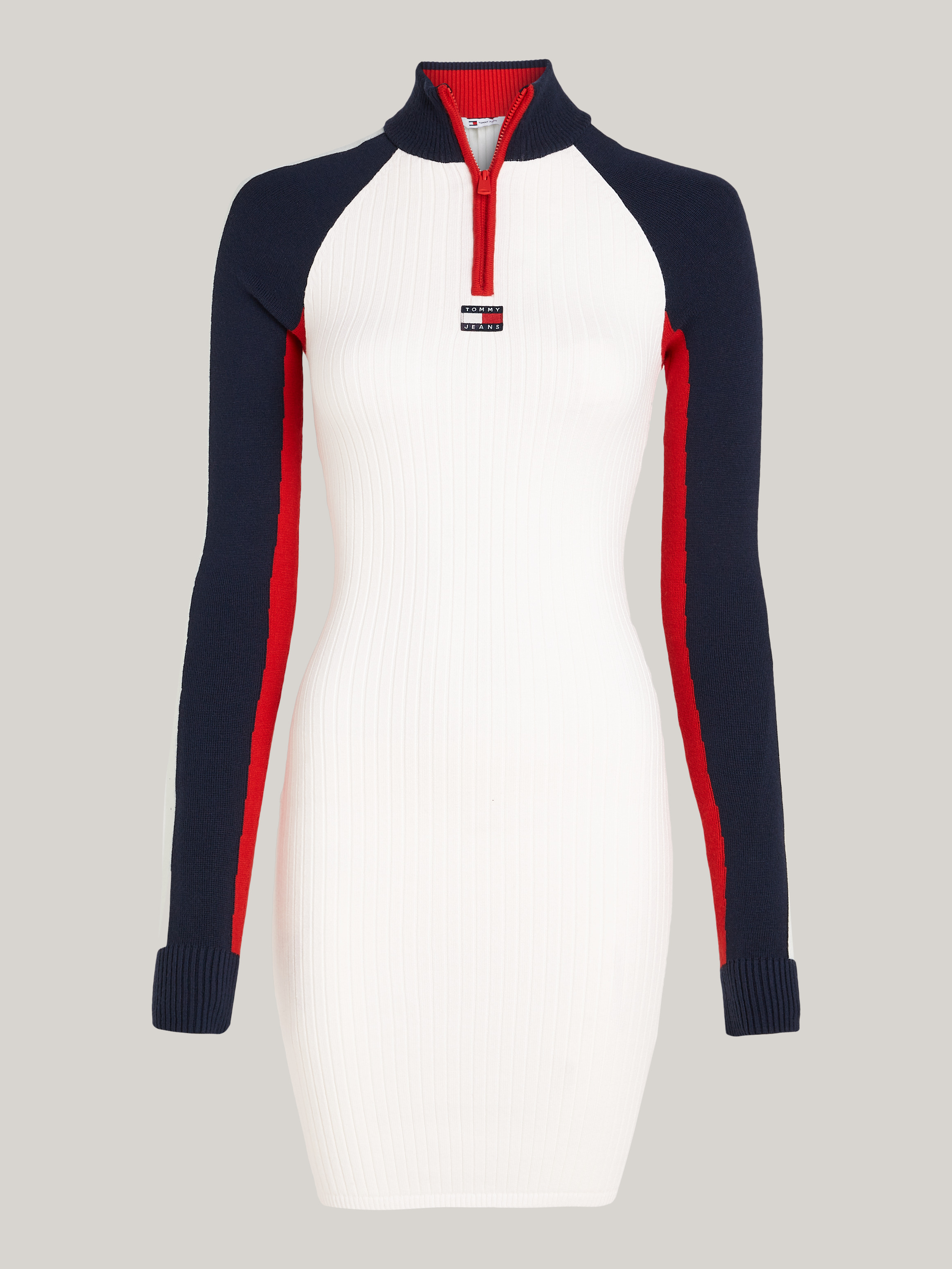 Colour Blocked Ribbed Sweater Dress Dresses Skirts Tommy Jeans