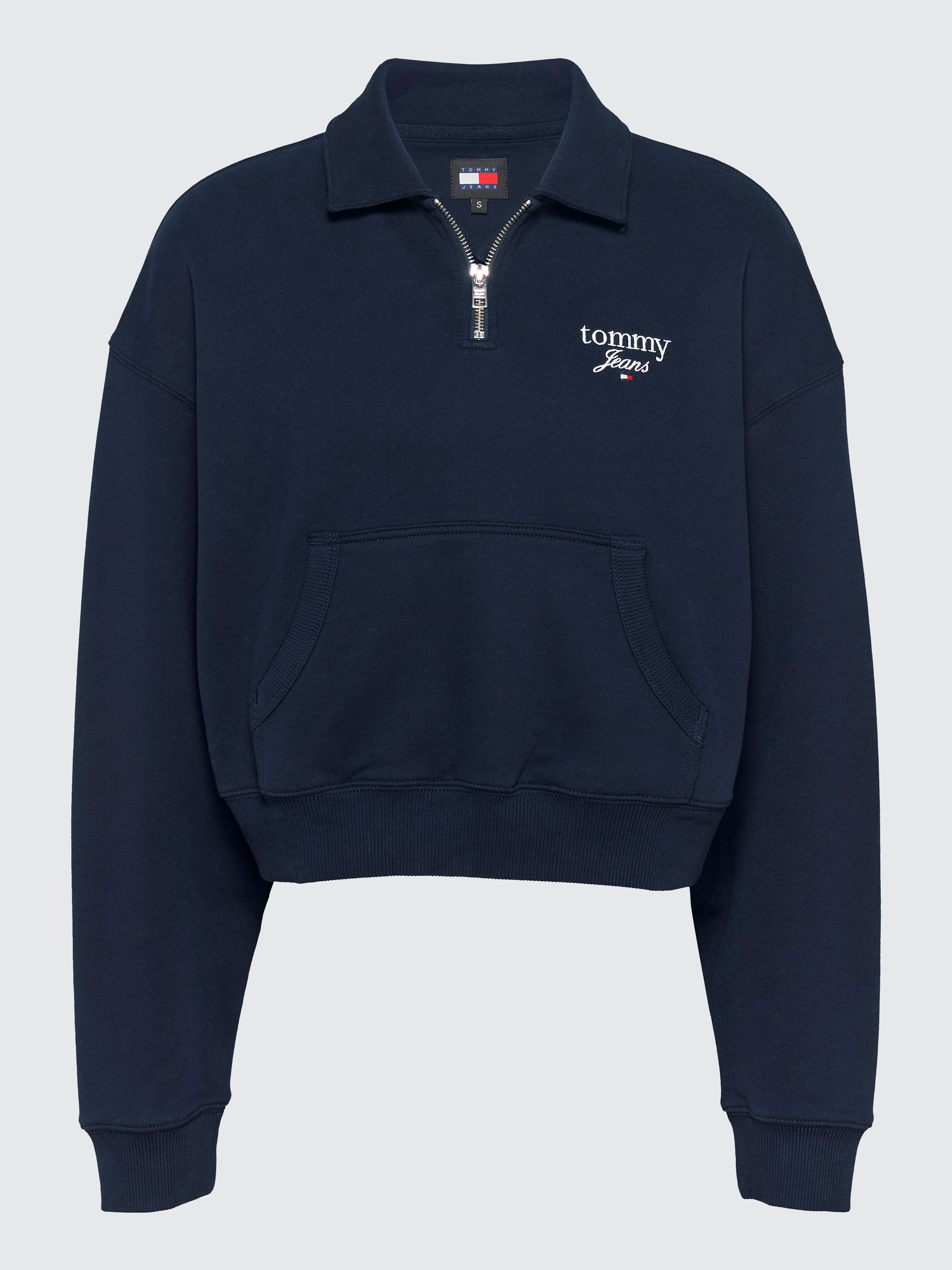 SATUR Lawton Half Zip Up Sweatshirt Navy