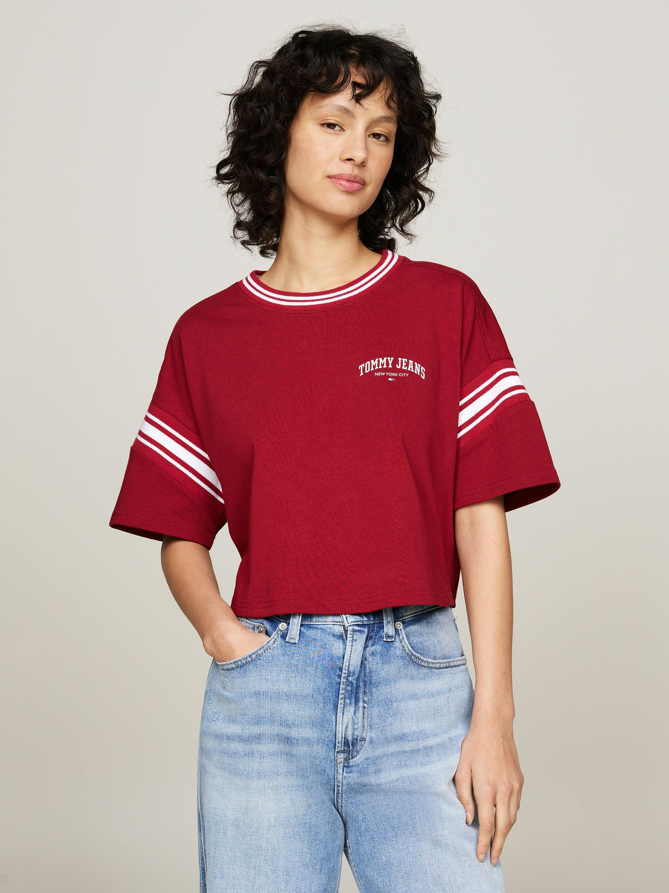 Varsity Cropped Relaxed T-Shirt T-Shirts Tommy Jeans
