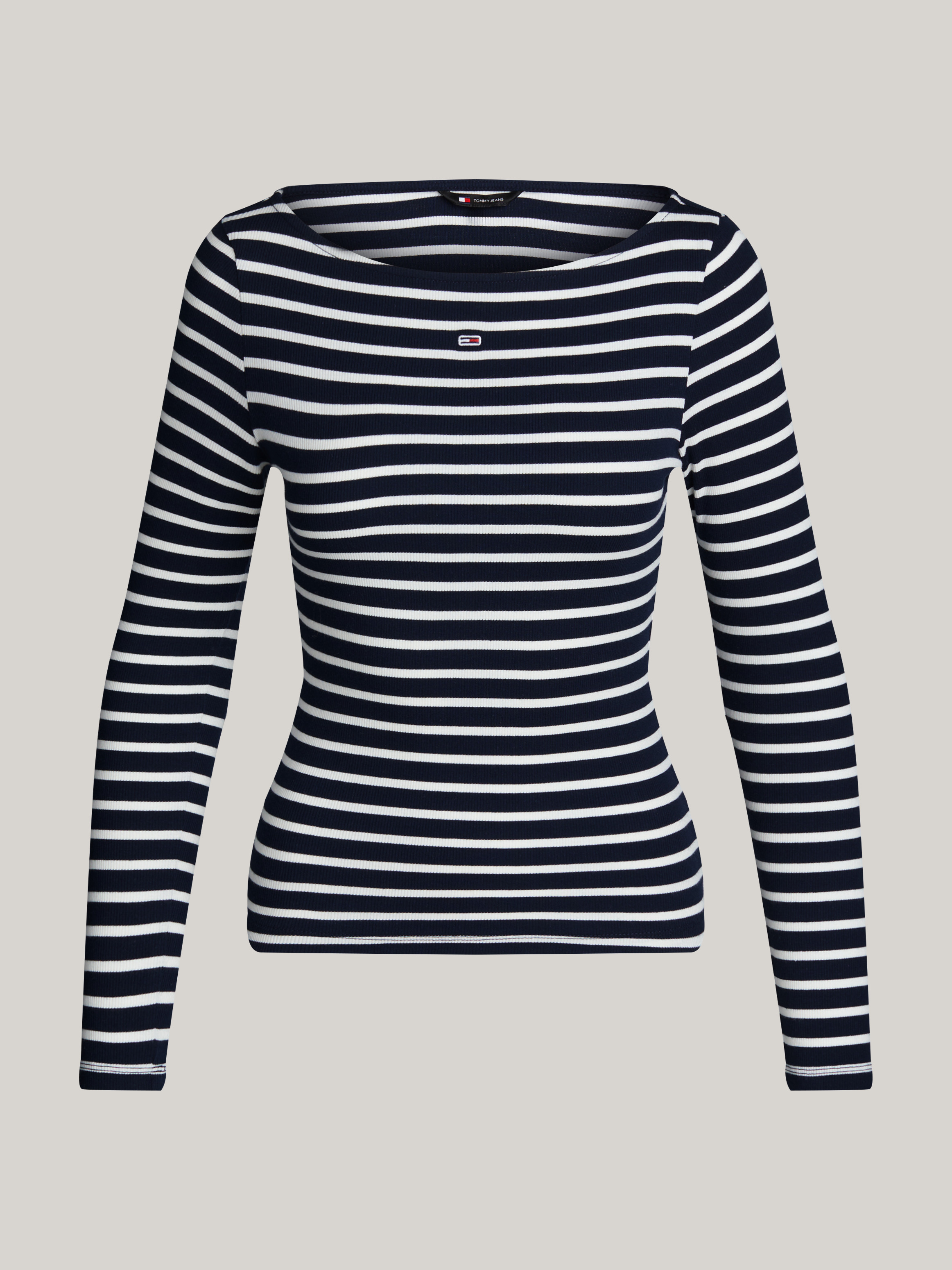 トップス N.HOOLYWOOD stripe boatneck navyblack 38 Breton Stripe Boat Neck Top | Tops | Tommy Jeans