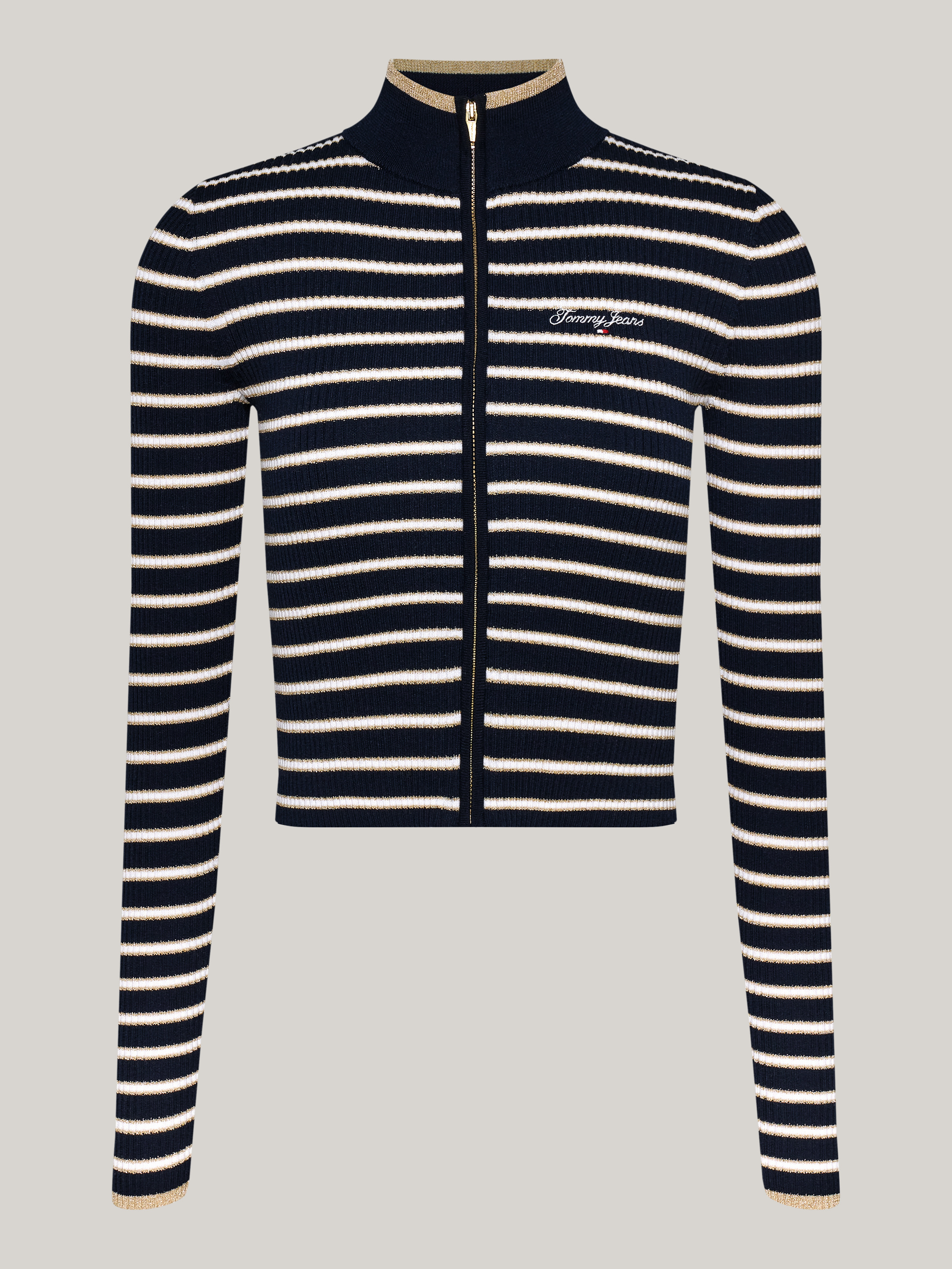 売れ筋商品|||トミー ヒルフィガー ニット&セーター レディース アウター CARDI - Cardigan - dark night navy/ivory silk Amy Cardi - Ivory & Navy Stripe – Apothea