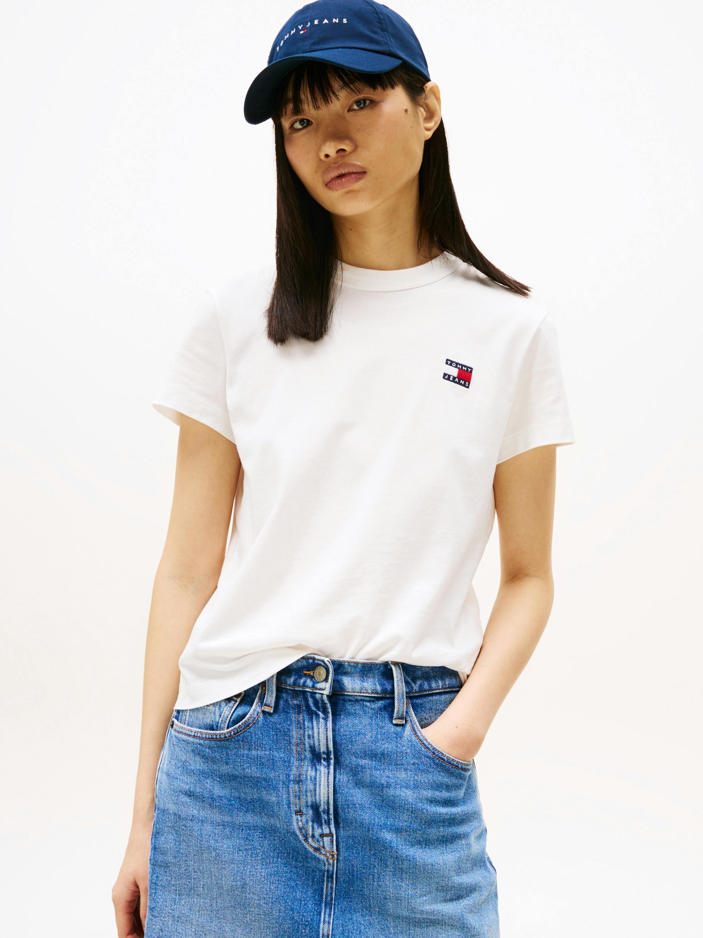Tourist Visa Tee Shirt Tommy Jeans Femme Tommy Jeans Skt Vintage