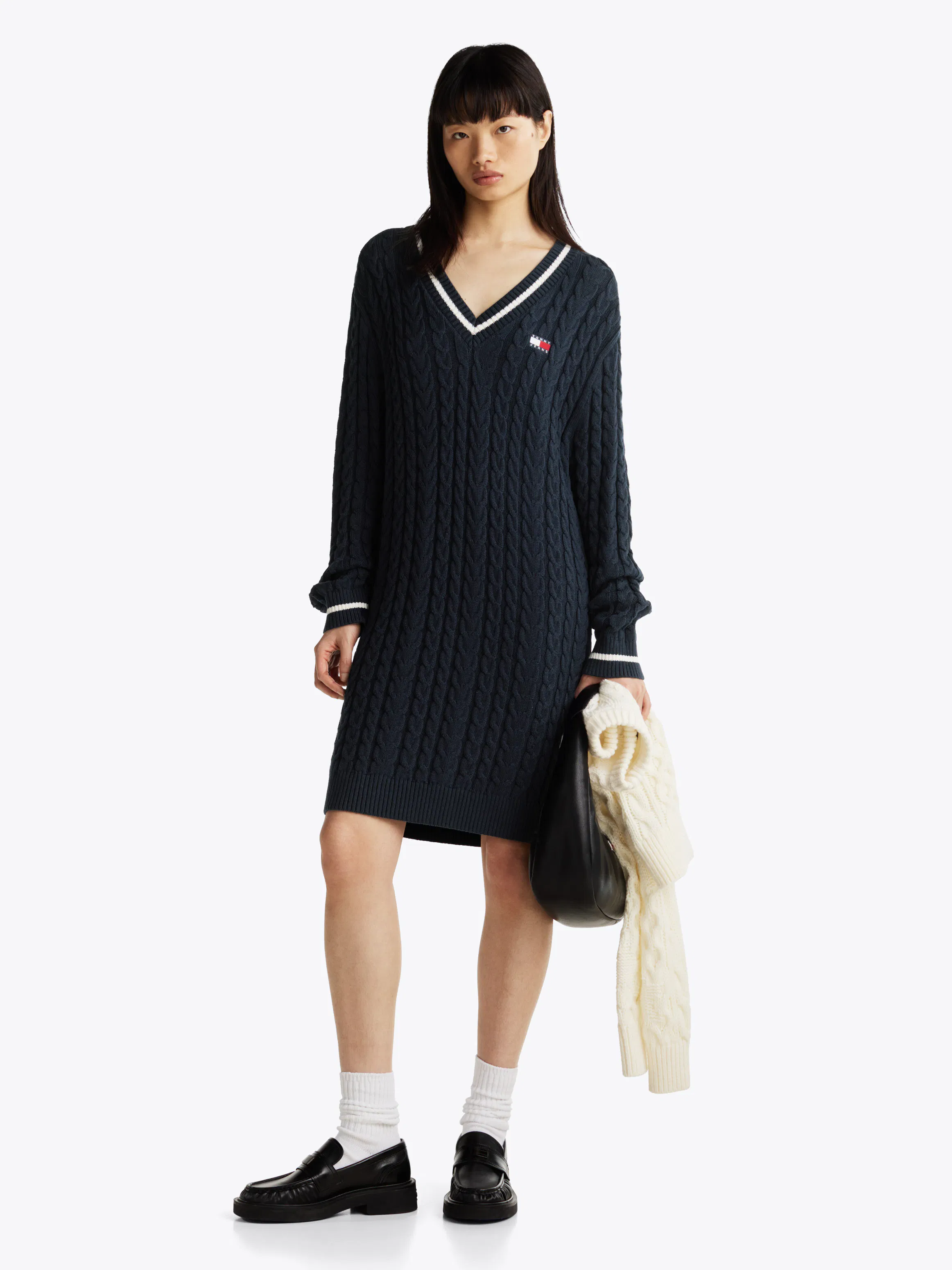Esquim Gap Cable Knit Sweater Dress CashSoft Varsity Cable-Knit Mini Sweater Dress Gap Esquim Gap Cable Knit Sweater Dress CashSoft Varsity Cable-Knit Mini Sweater Dress Gap