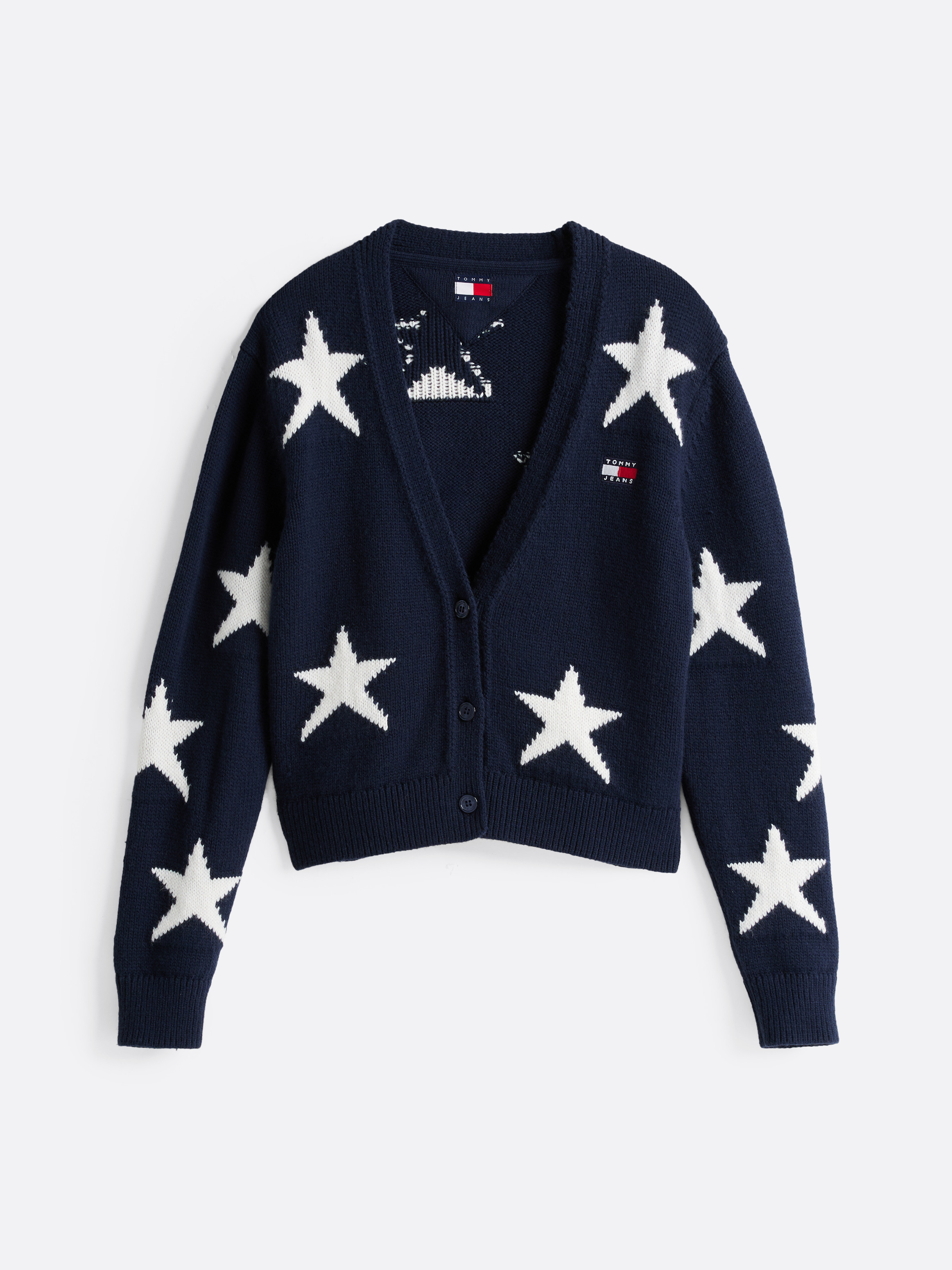 Star Knit Cardigan With Wool | Knitwear | Tommy Jeans