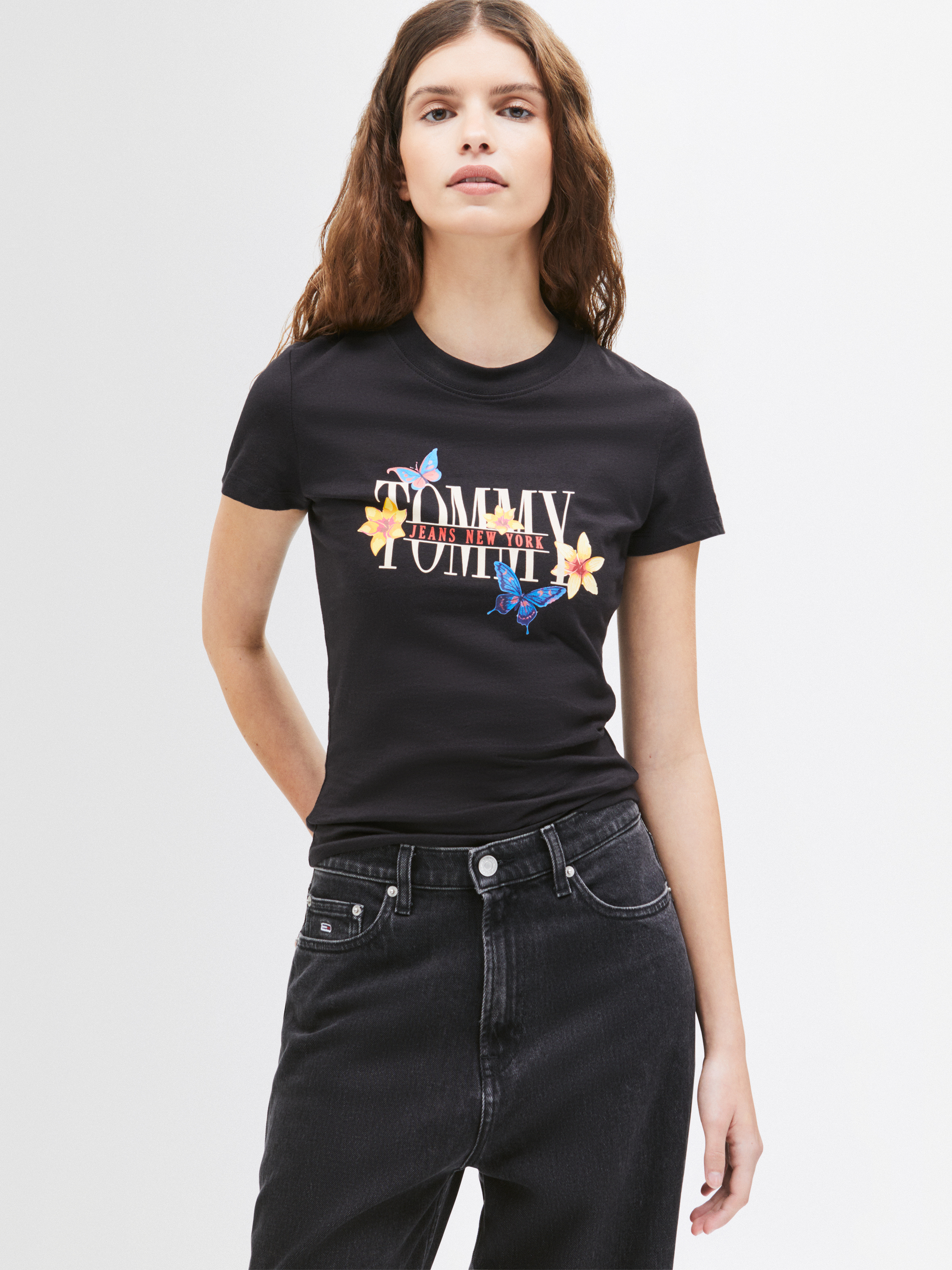 Slim Tommy Jeans Butterfly Tee