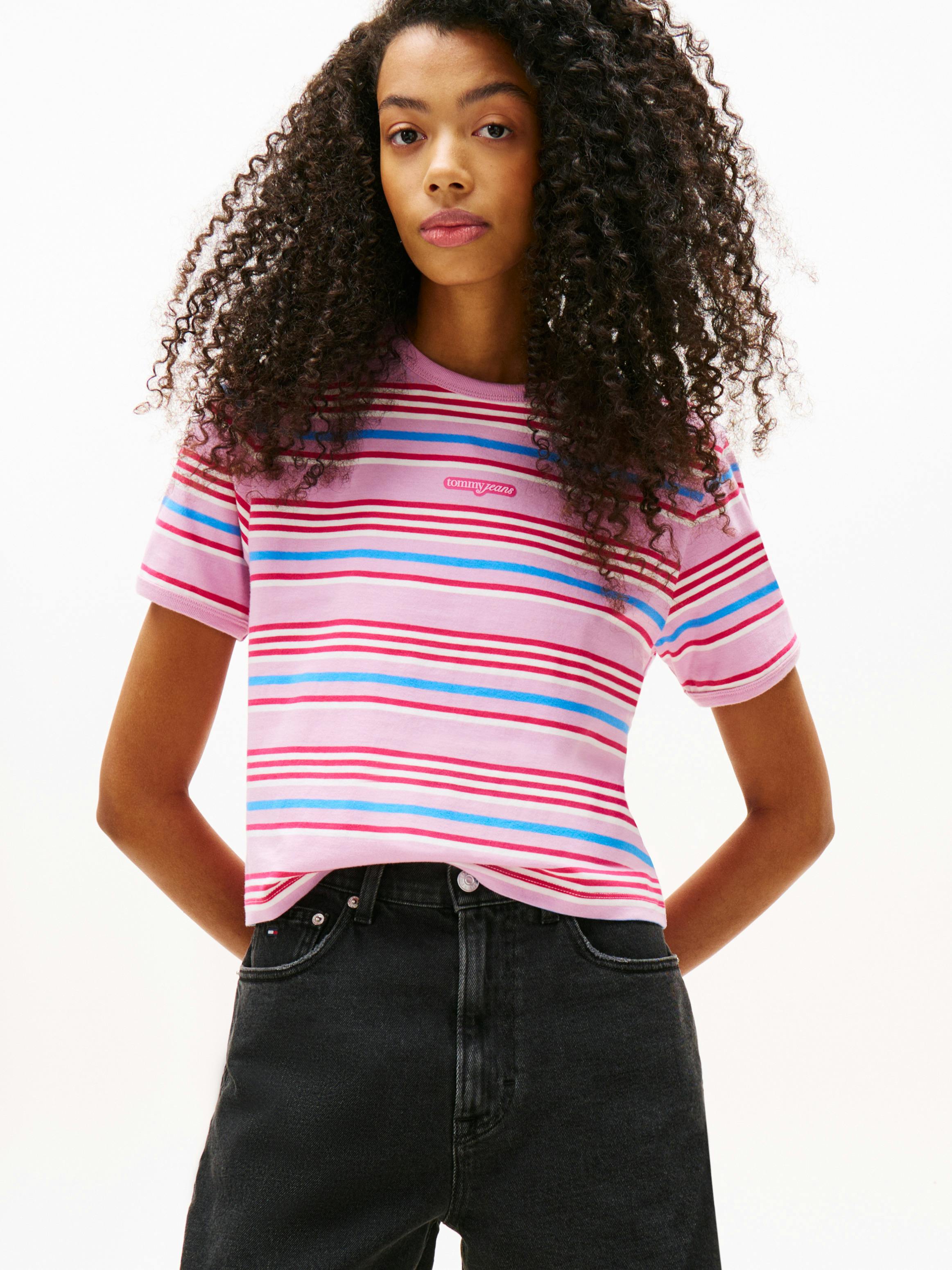 Stripe Logo T-Shirt | T-Shirts | Tommy Jeans