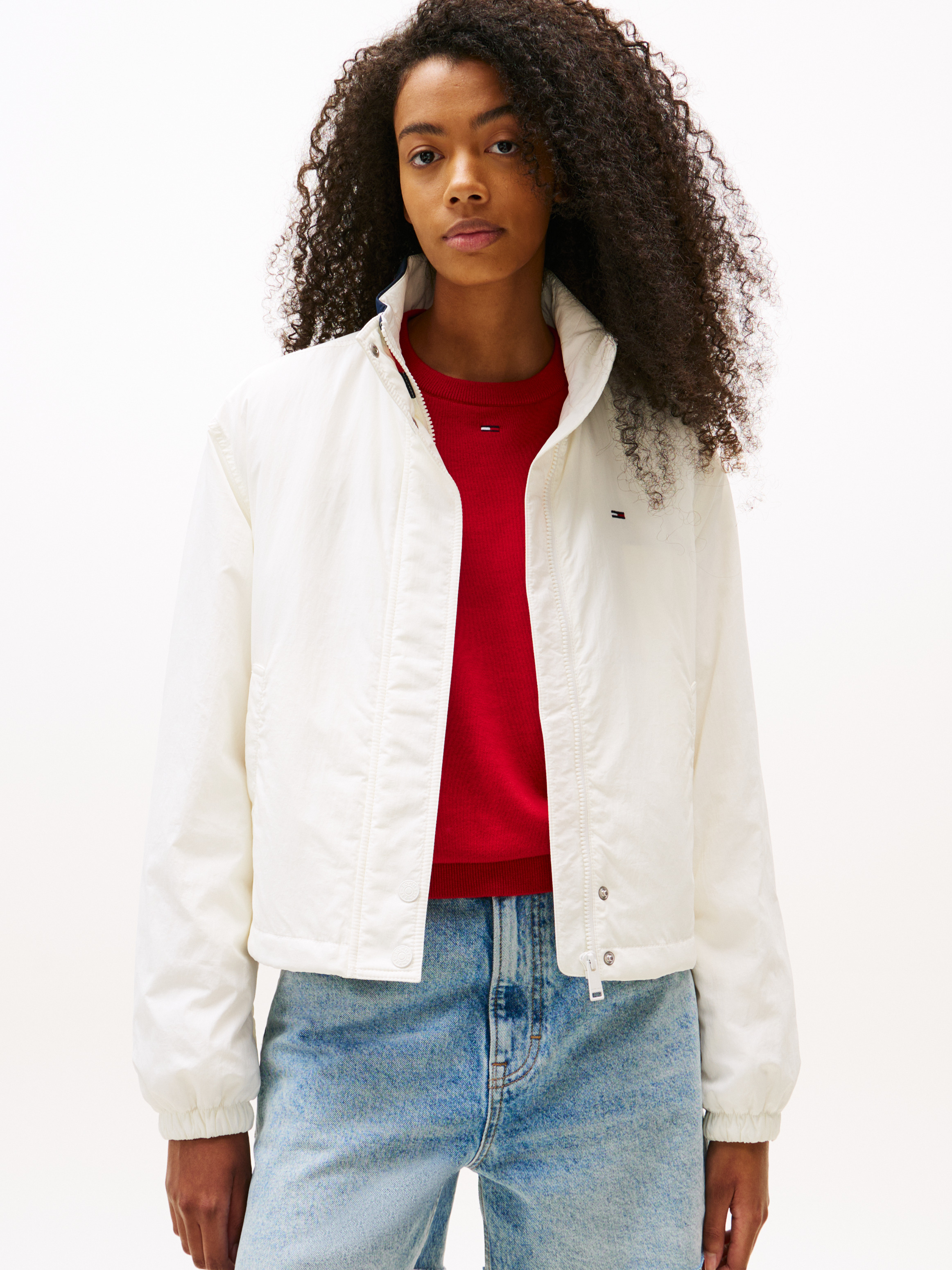 Logo Collar Relaxed Padded Jacket