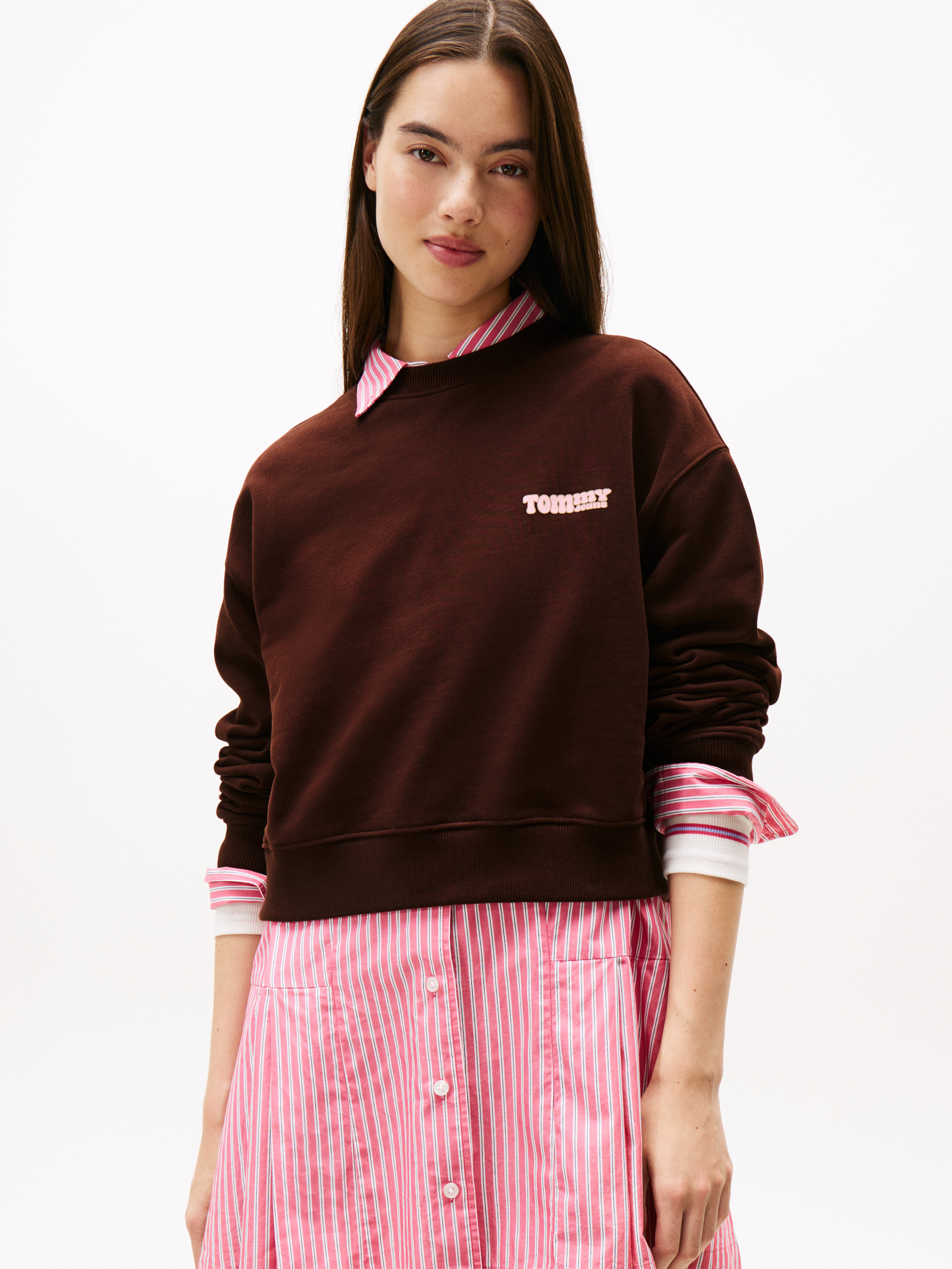 Relaxed Logo Cotton Crew