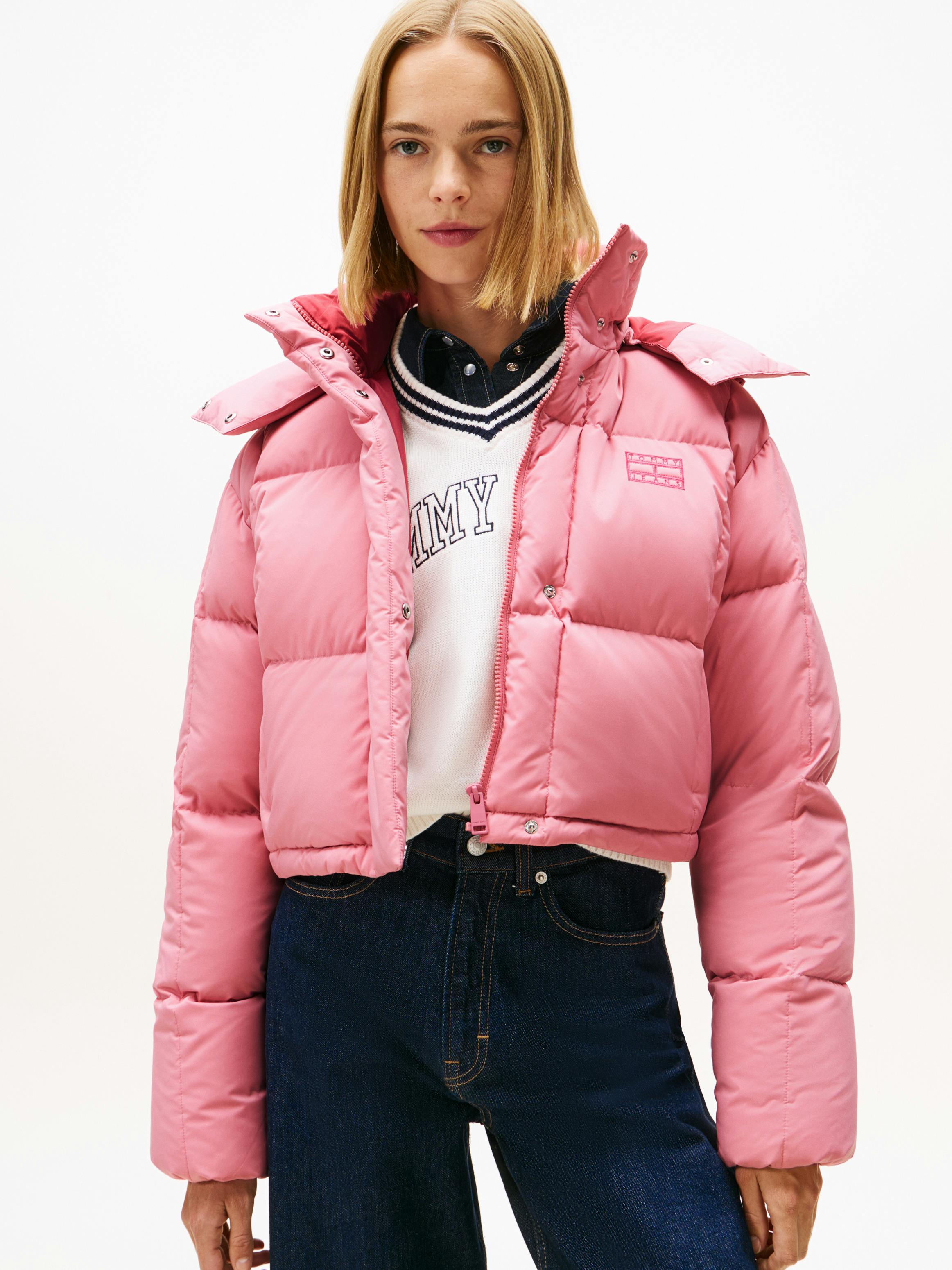 Down Cropped Alaska Puffer Jacket | Coats & Jackets | Tommy Jeans