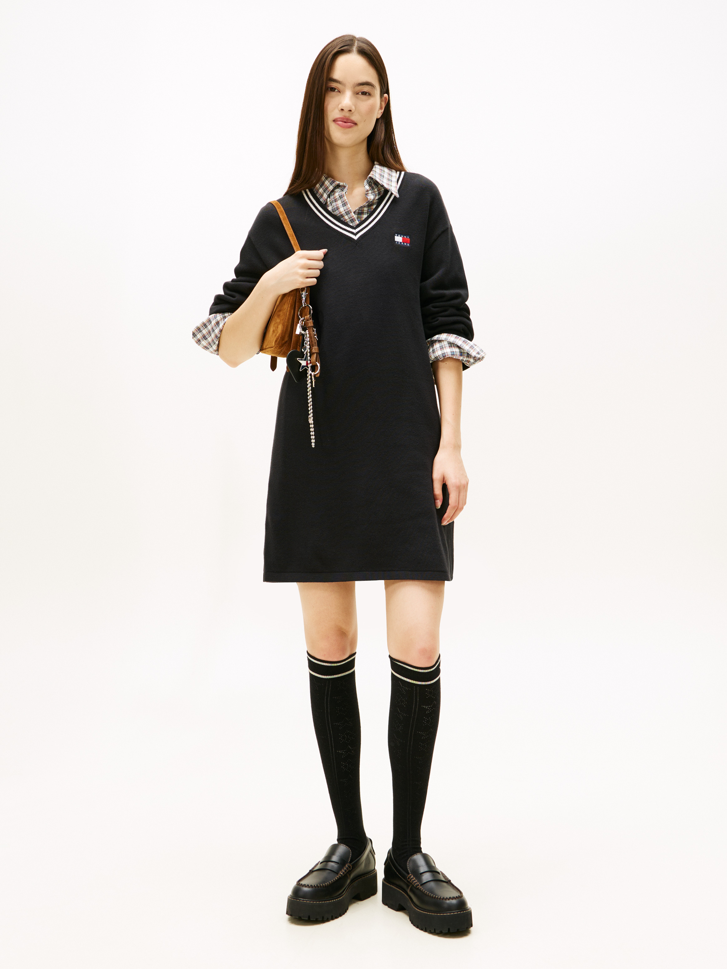 Tommy Badge Relaxed Midi Jumper Dress