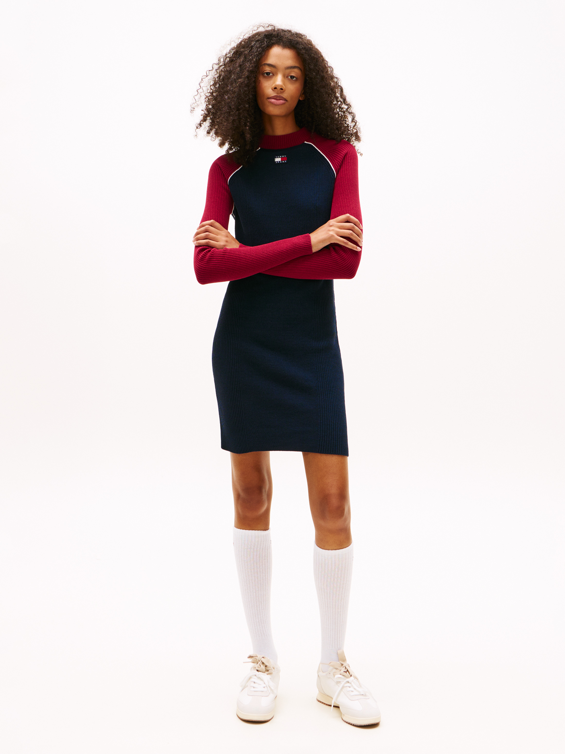 Color Block Sweater Dress