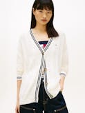 Flag Cable Knit Relaxed Cardigan