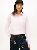 Relaxed Fit Cropped Poplin Shirt