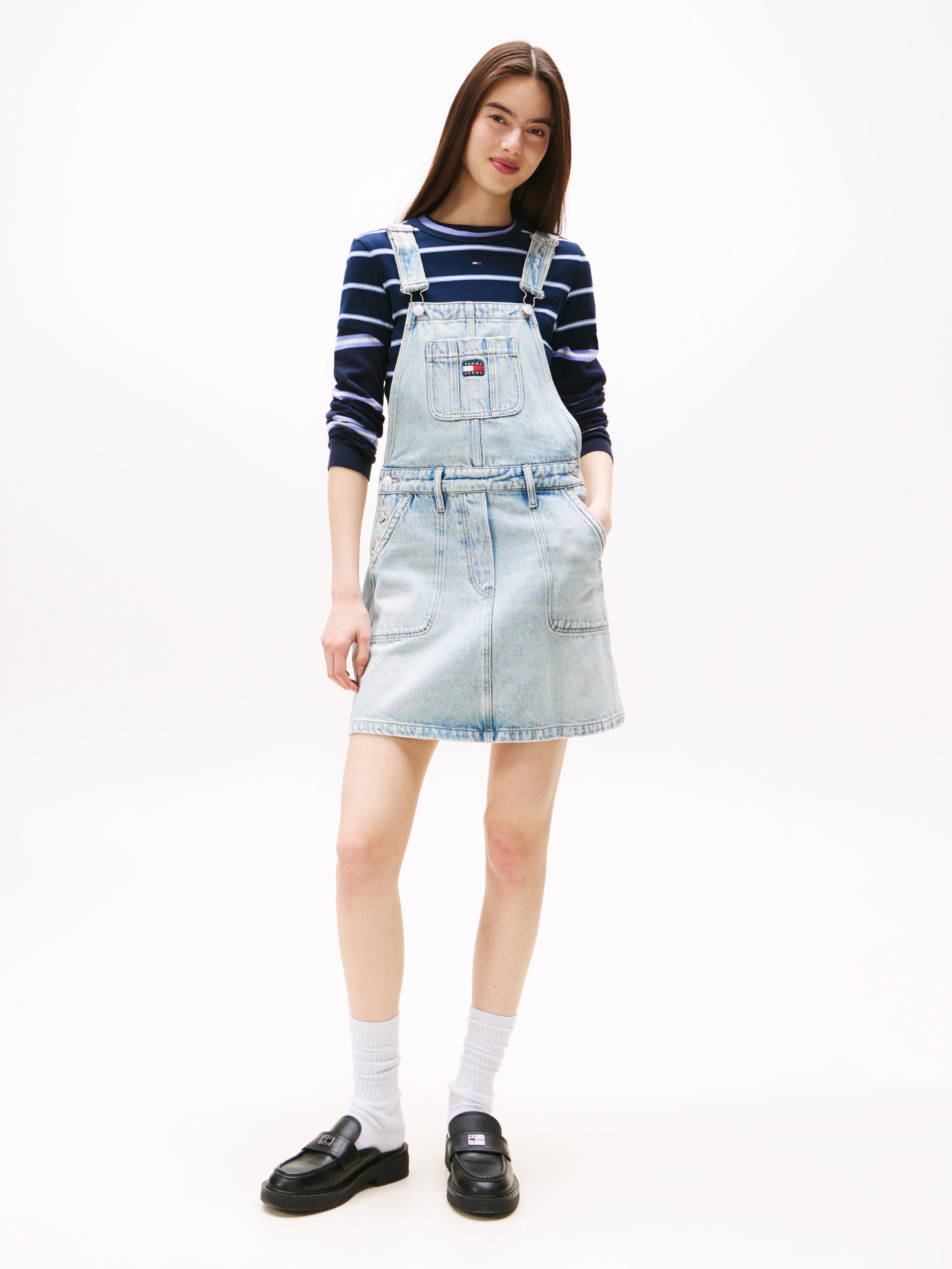 Denim Dungaree Dress