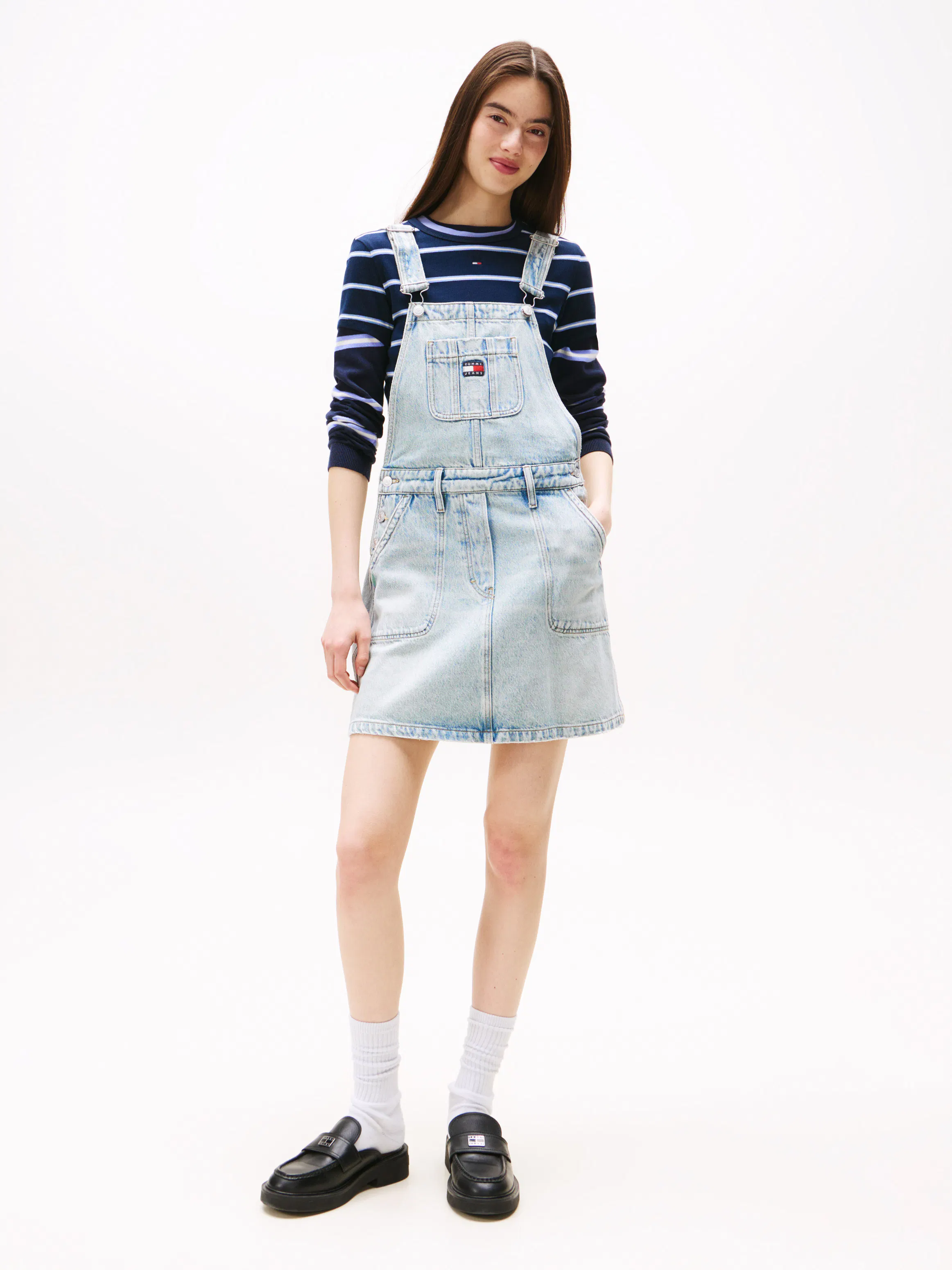Denim Dungaree Dress | Dresses | Tommy Jeans Denim Dungaree Dress | Dresses | Tommy Jeans