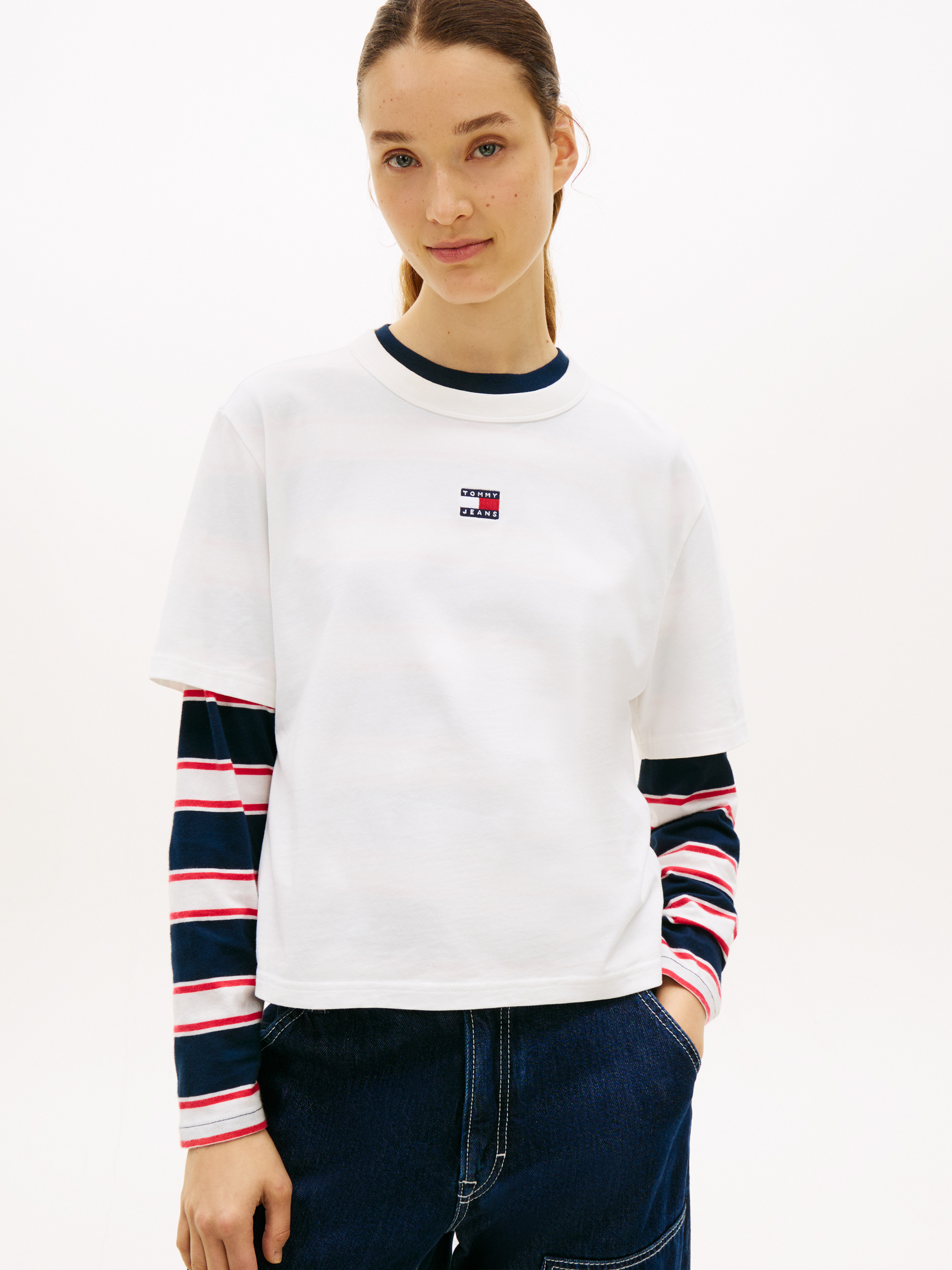 Boxy Badge Cotton Tee