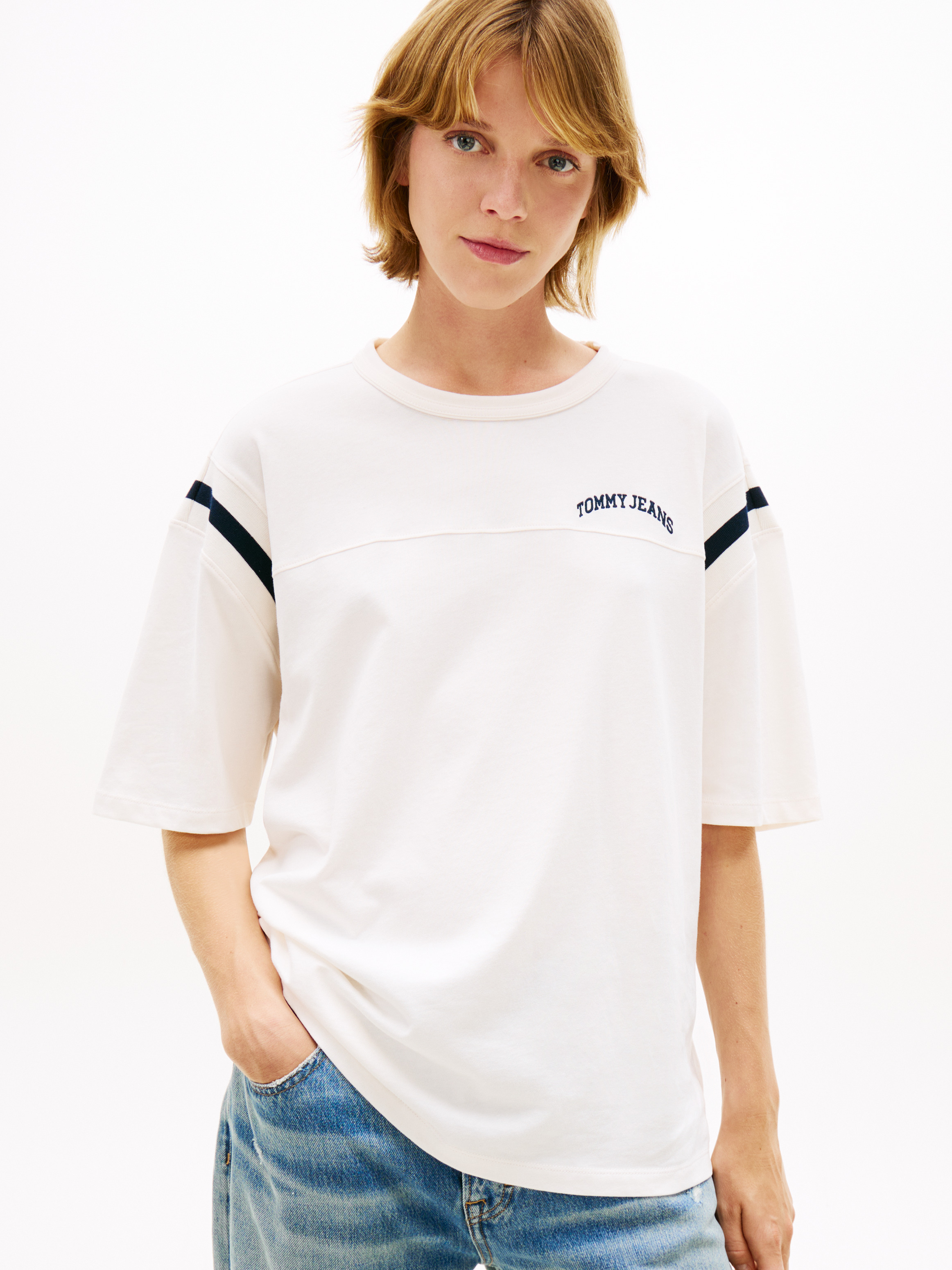 Logo Oversized Crew Neck T-Shirt