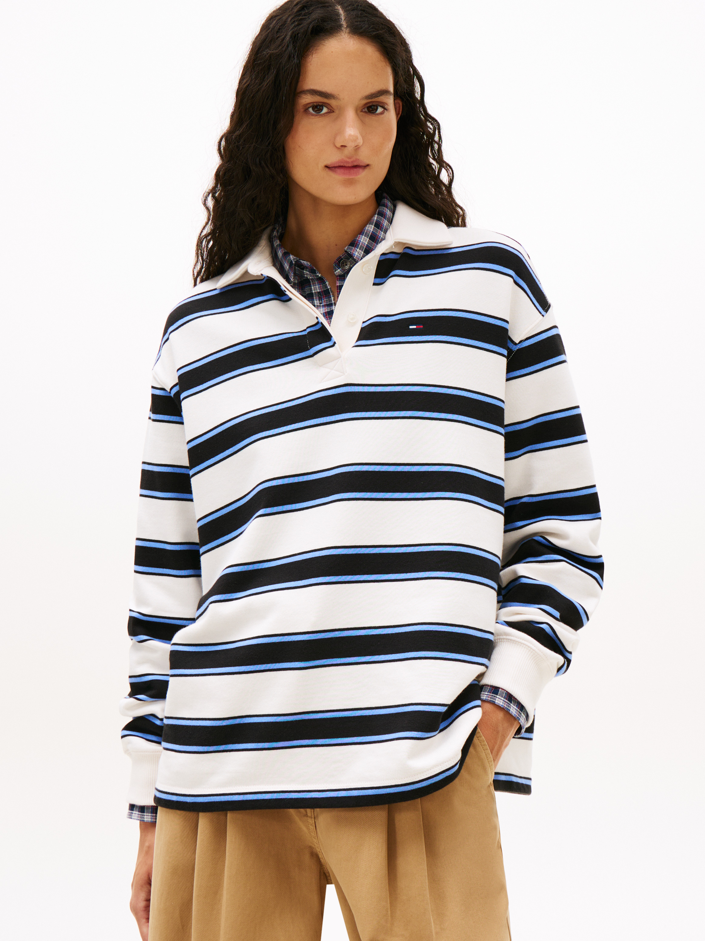 Relaxed Stripe Rugby Shirt