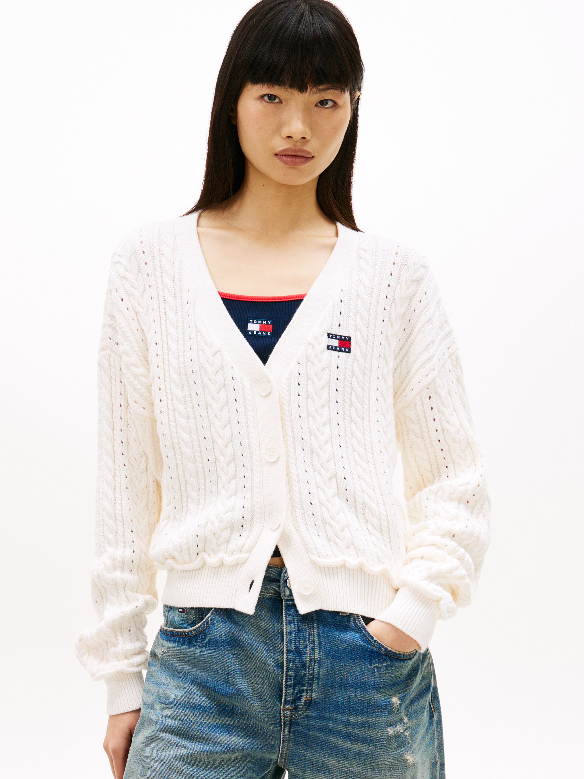Boxy Cotton Cardigan