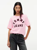 Textured Logo Relaxed Jersey T-Shirt