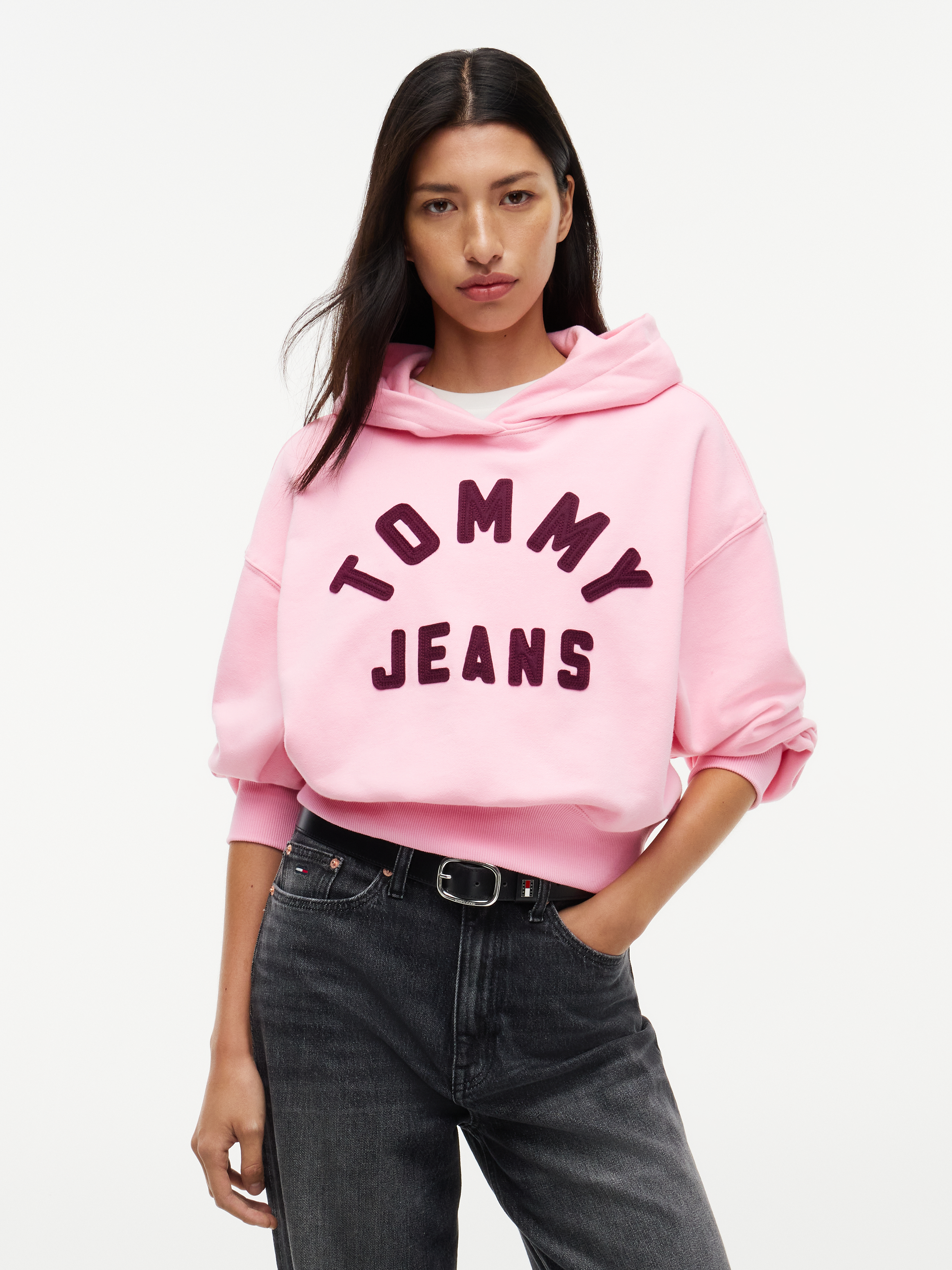 Varsity Logo Oversized Fleece Hoodie