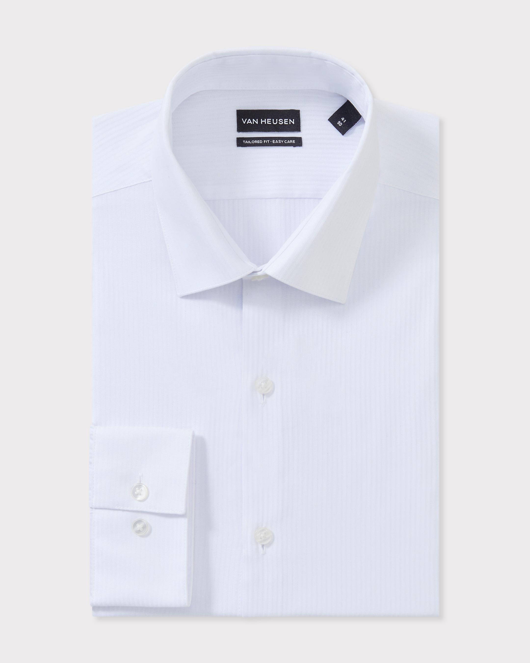 Euro Tailored Fit Shirt Self Stripe