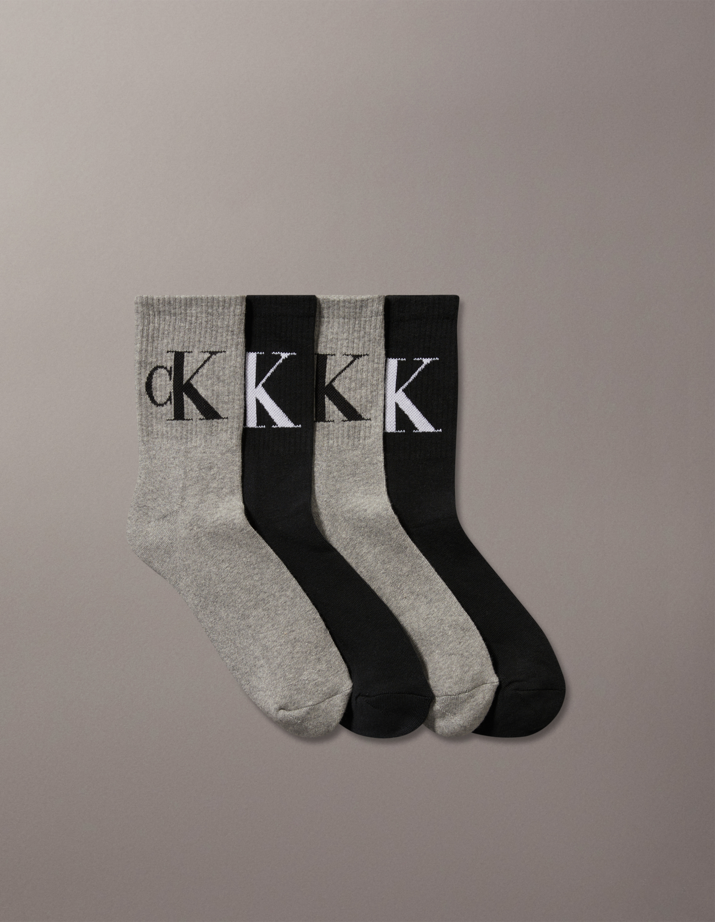 Mens 4 Pack Cushion Crew Socks