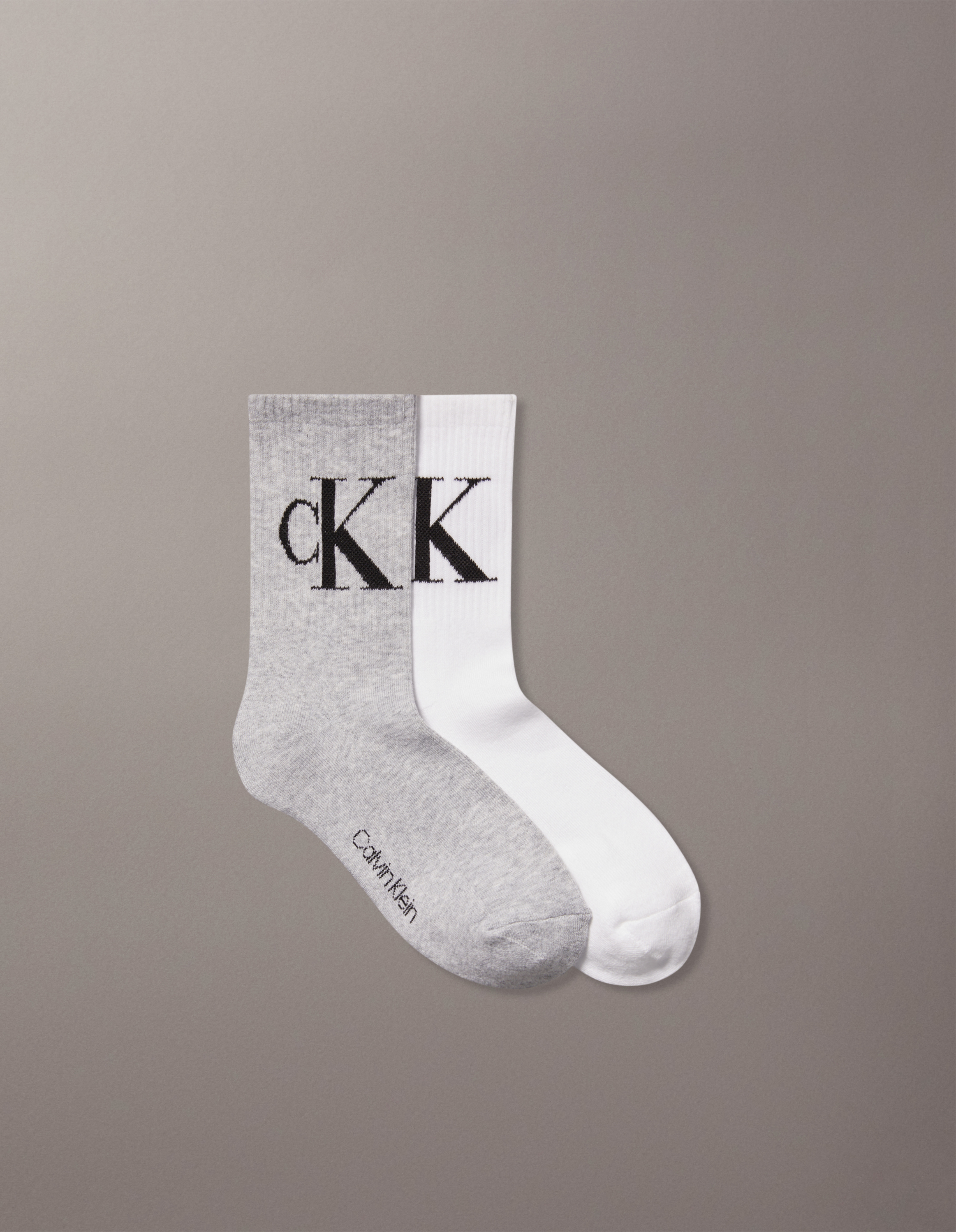 PALE GREY HEATHER/WHITE