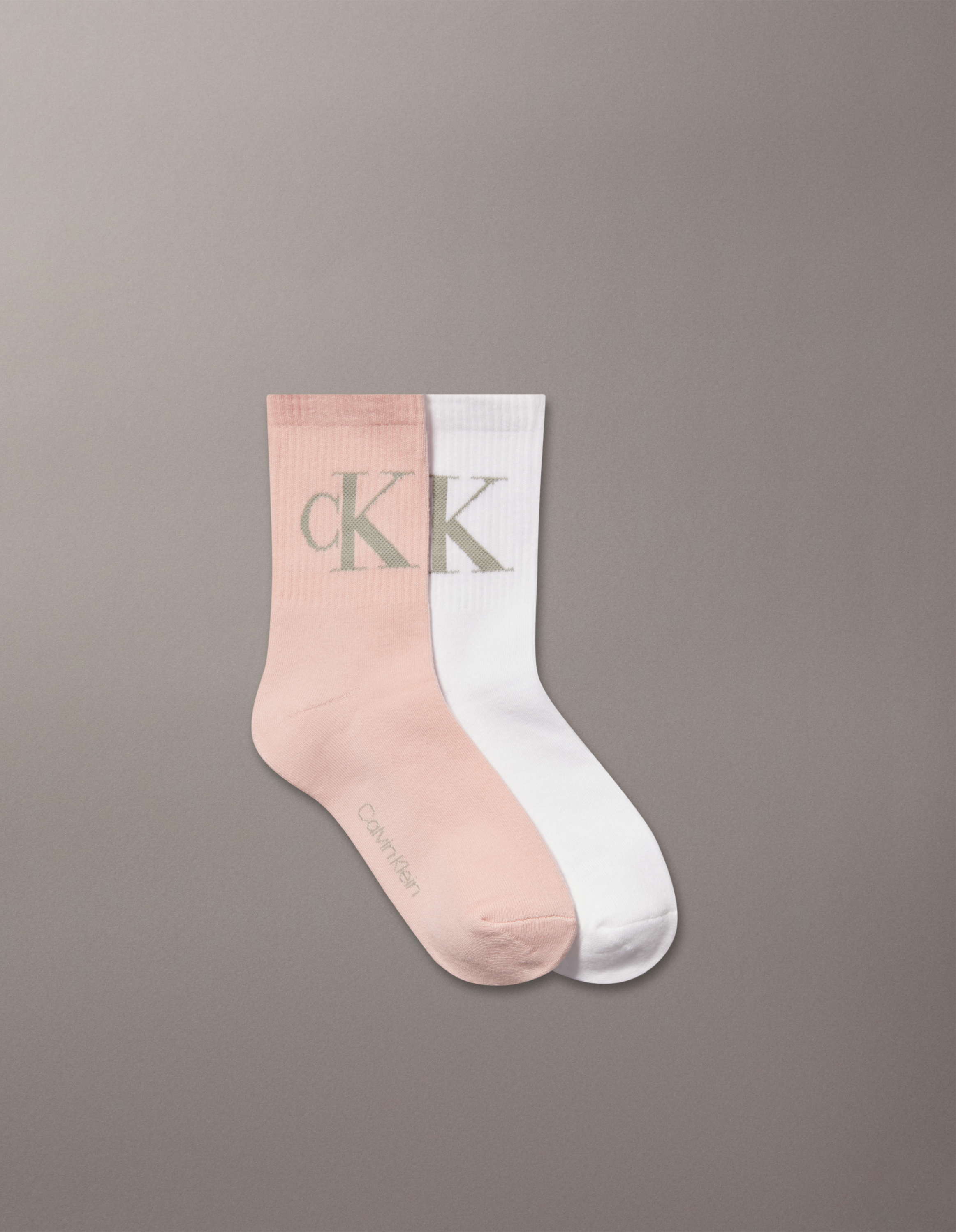 2 Pack Monogram Crew Socks