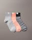 Womens 3 Pack Ankle Socks