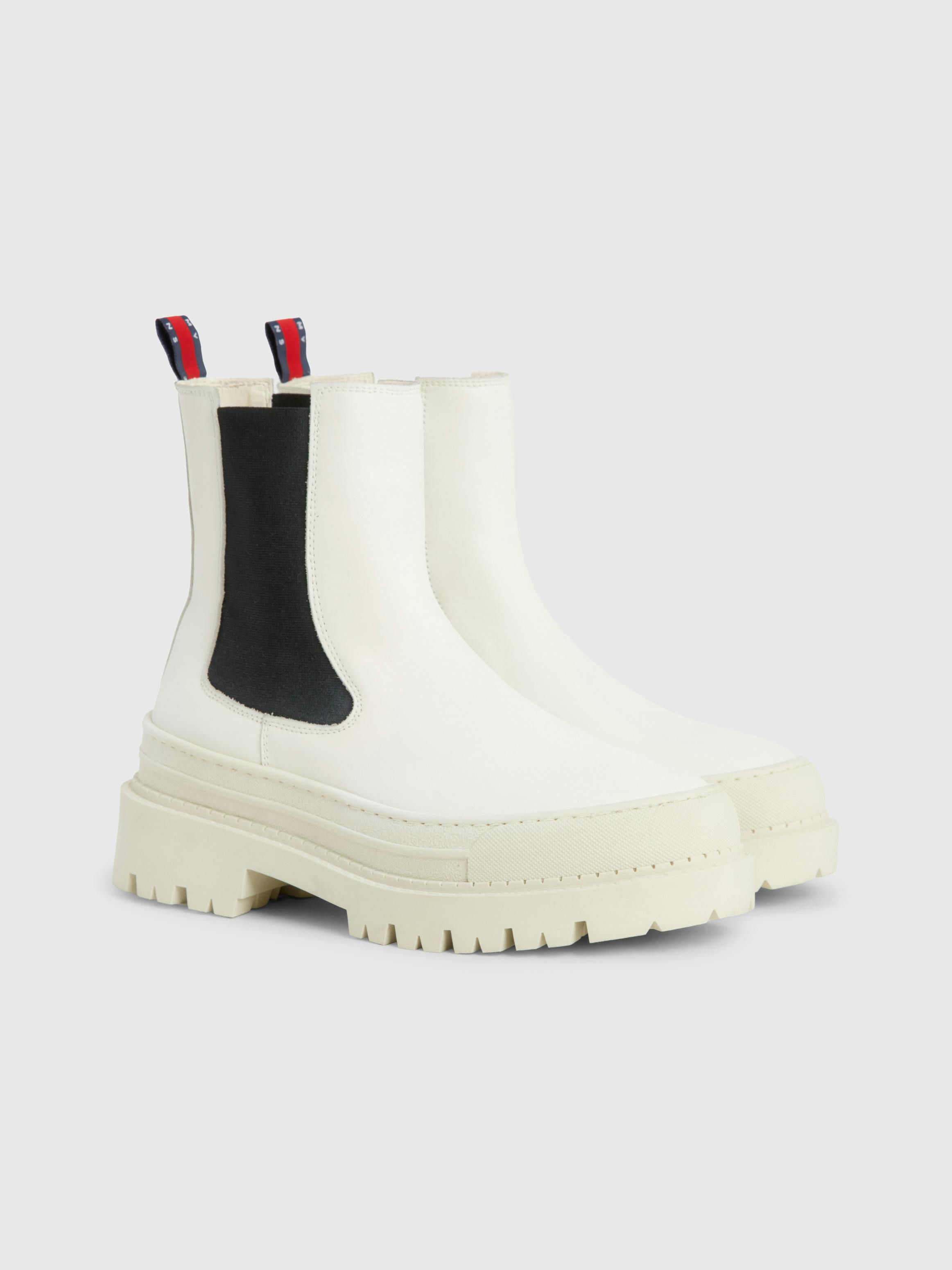 Chunky Cleat Leather Chelsea Boots Boots Tommy Jeans