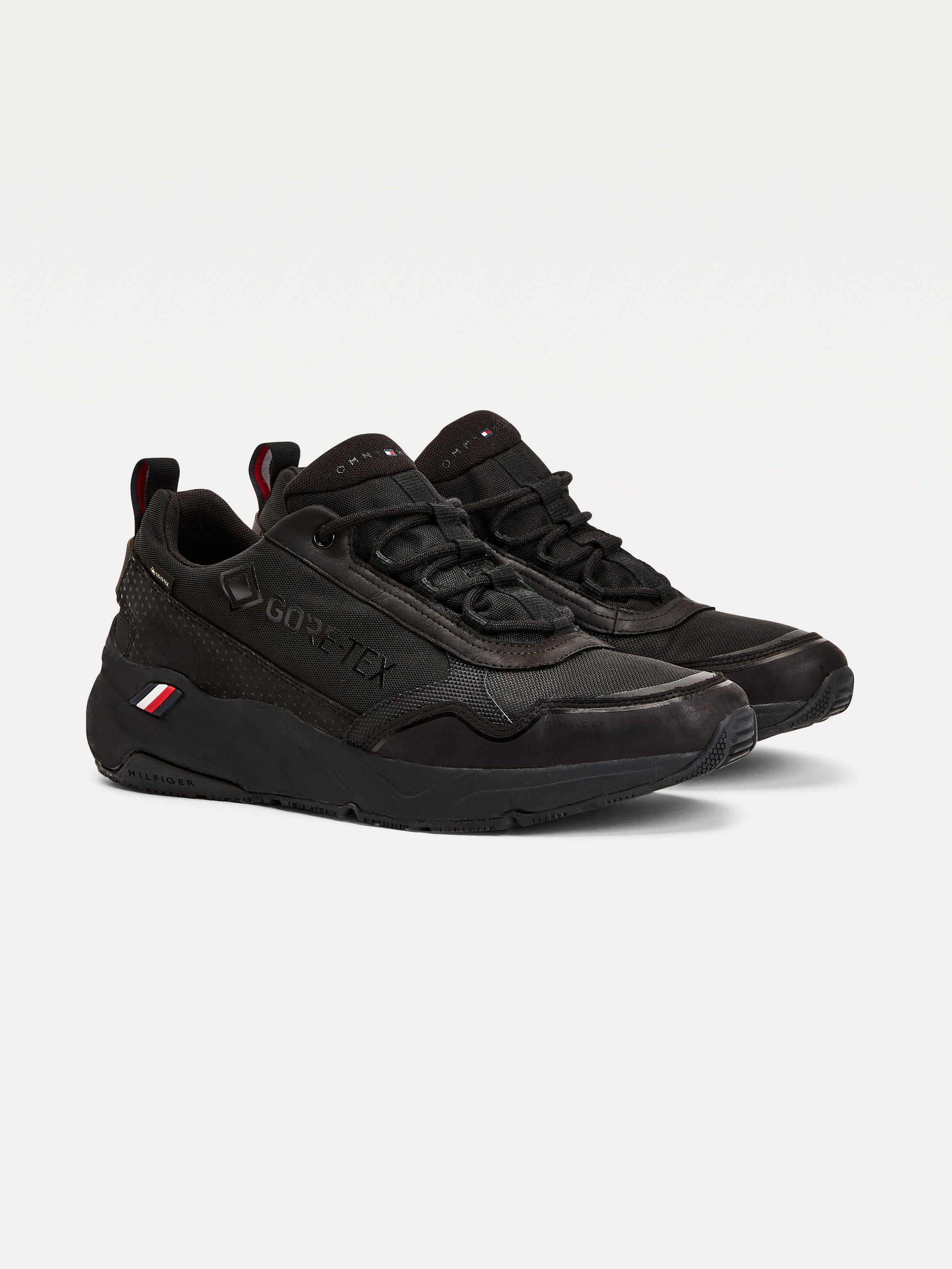 gore tex black trainers