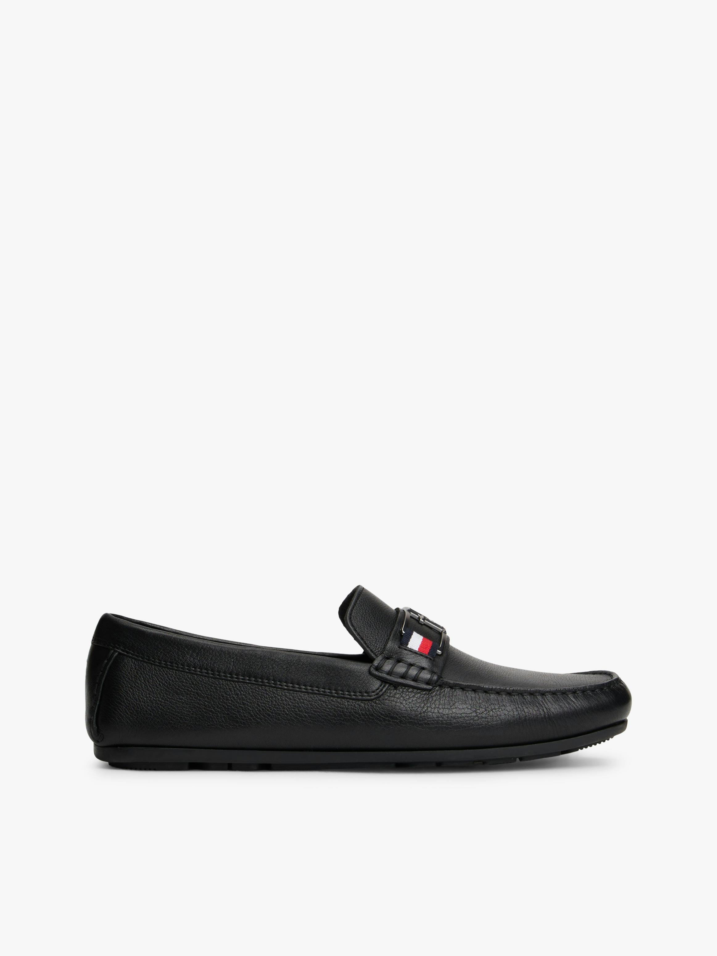 Textured Leather Driver Loafers | Casual Shoes | Tommy Hilfiger