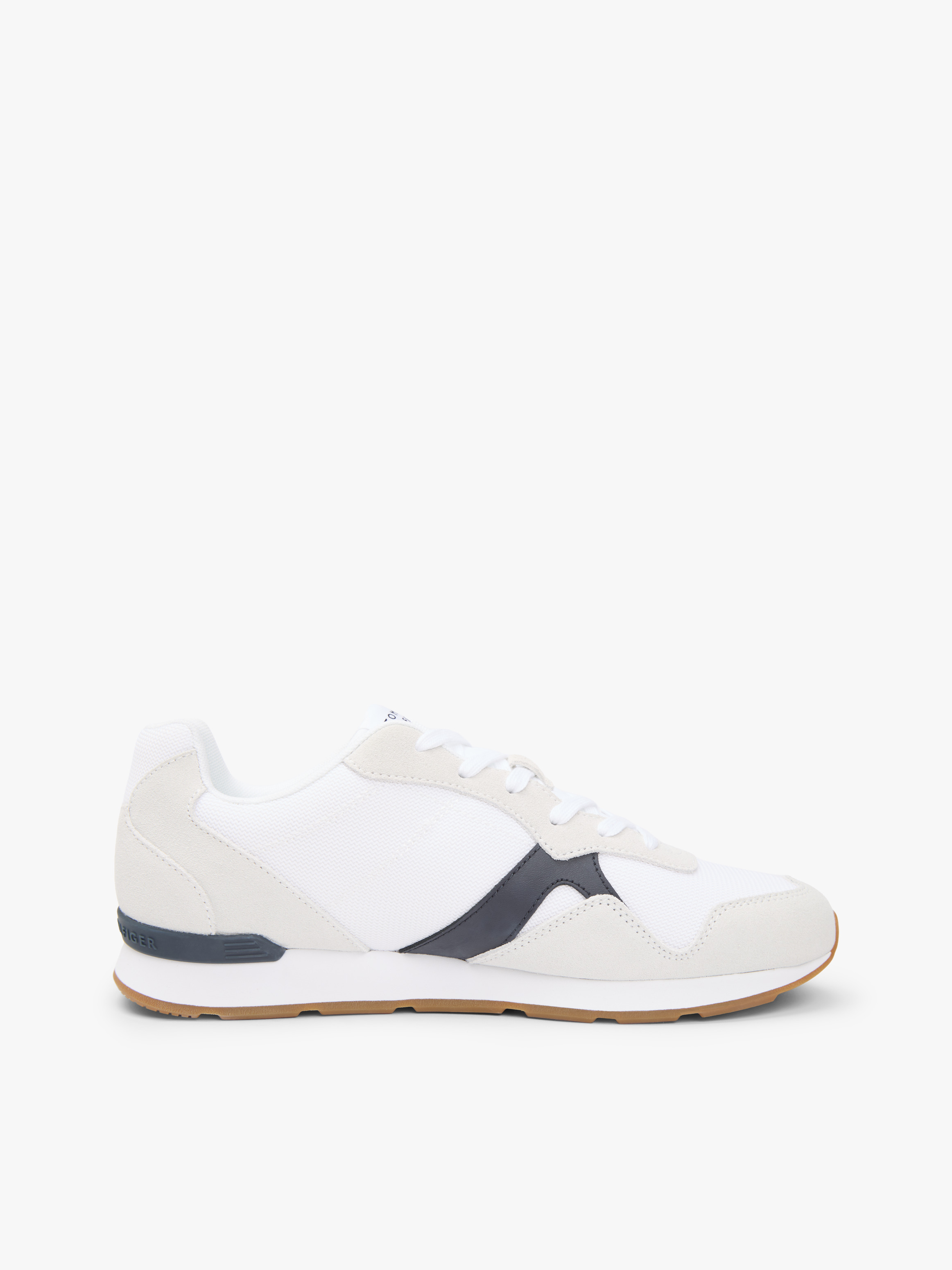 Suede Mixed Texture Trainers