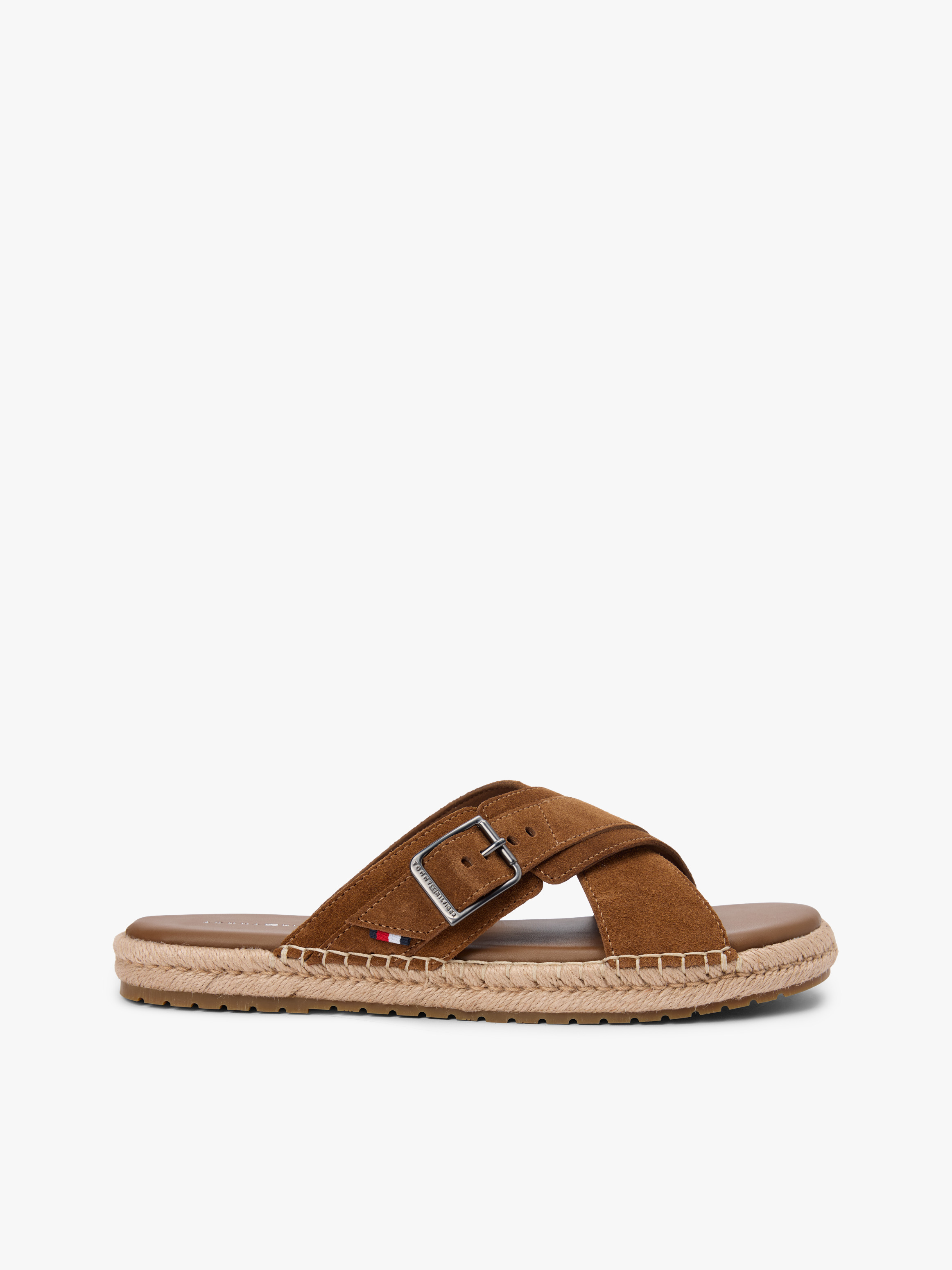 Suede Buckle Flexible Sandals