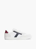 Leather Mixed Texture Trainers