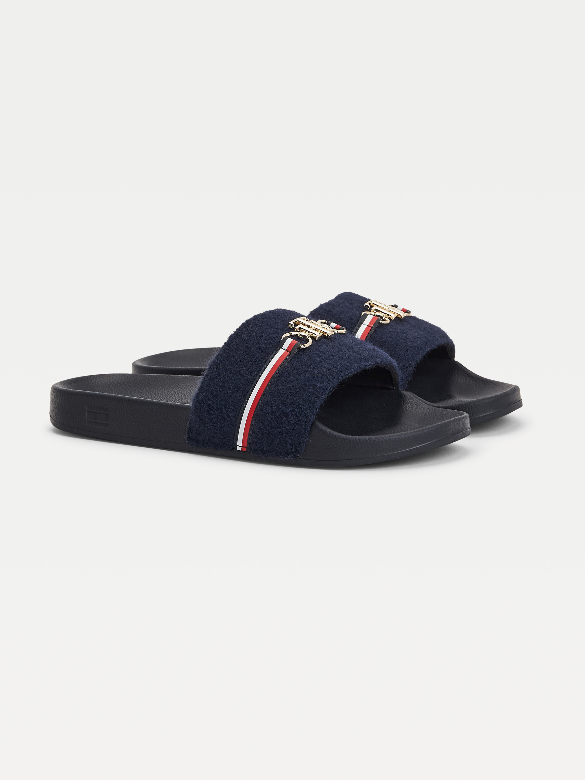 tommy hilfiger slides grey