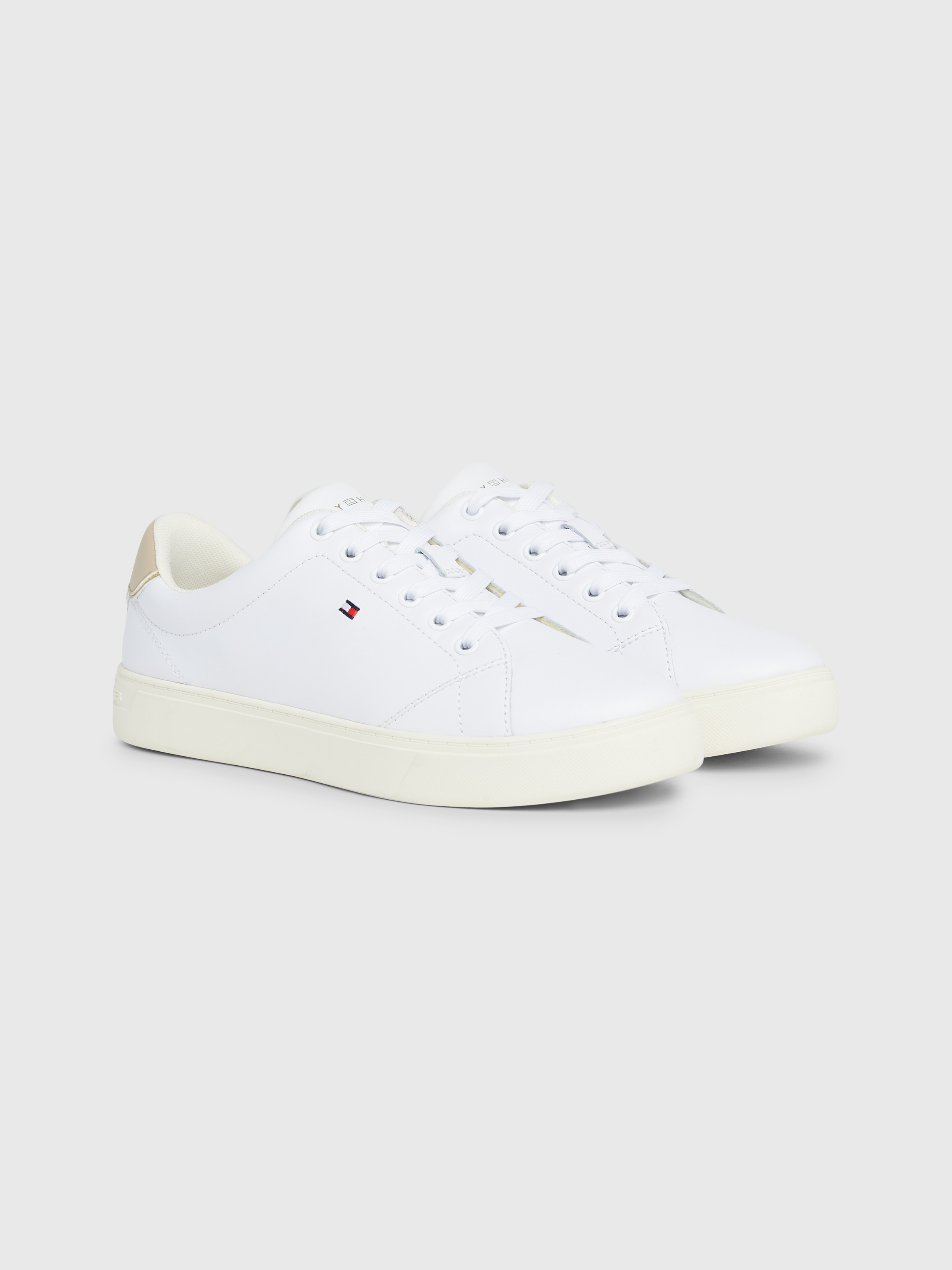 Tommy elastic essential sneaker fw0fw03707 best sale white 100