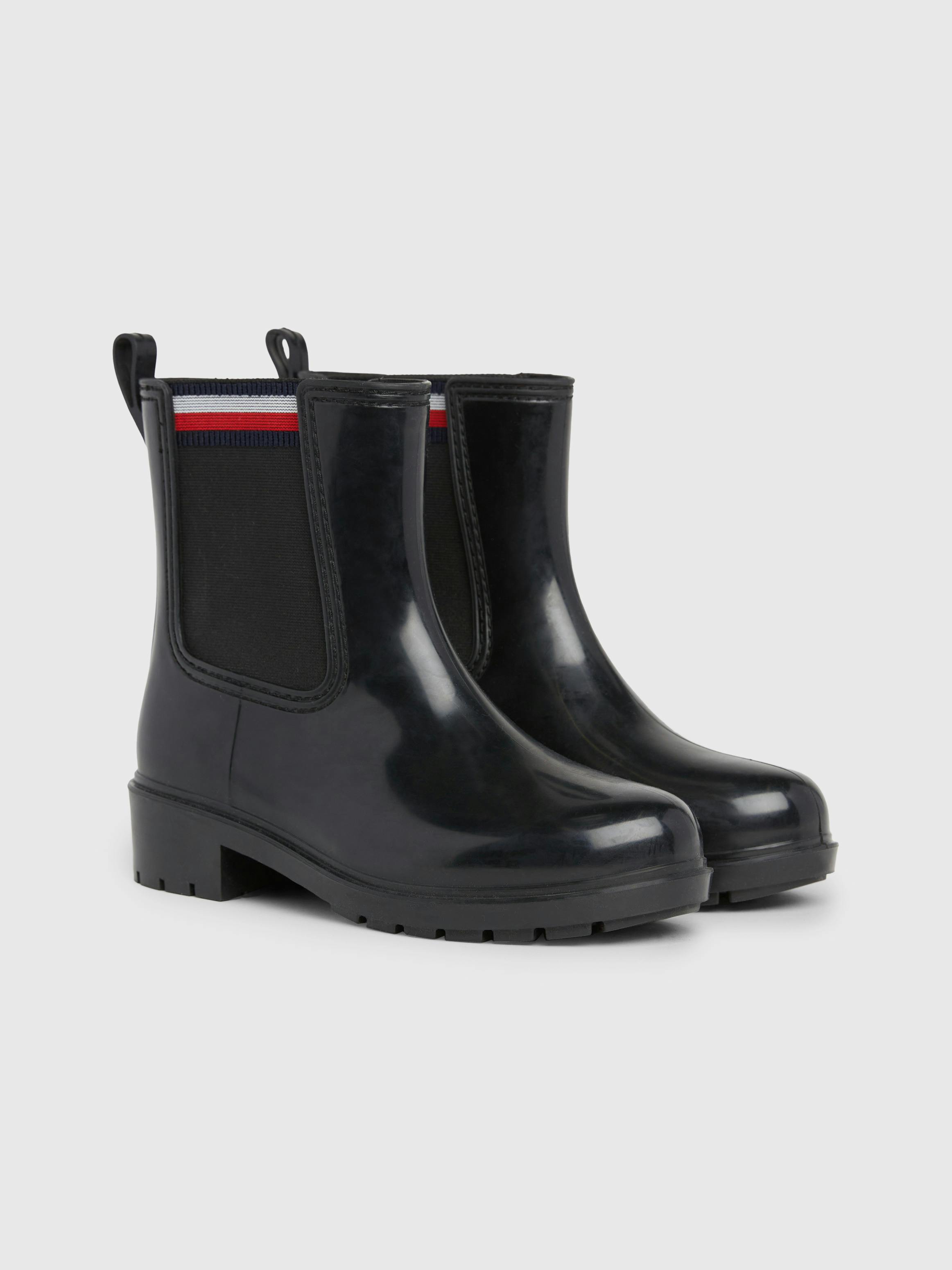 Signature Elastic Cleat Rain Boots Boots Tommy Hilfiger