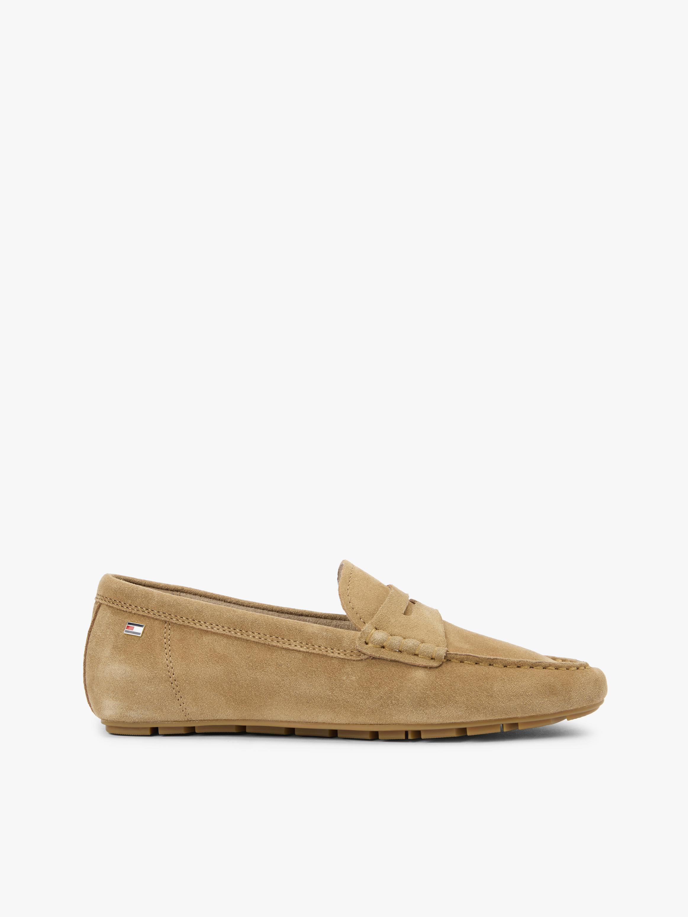 Men’s Tommy Hilfiger Beige Suede Penny Loafers Slip On Driver Mocassins Buy Tommy Hilfiger Leather Driver Suede Loafers - NNNOW.com main image 4