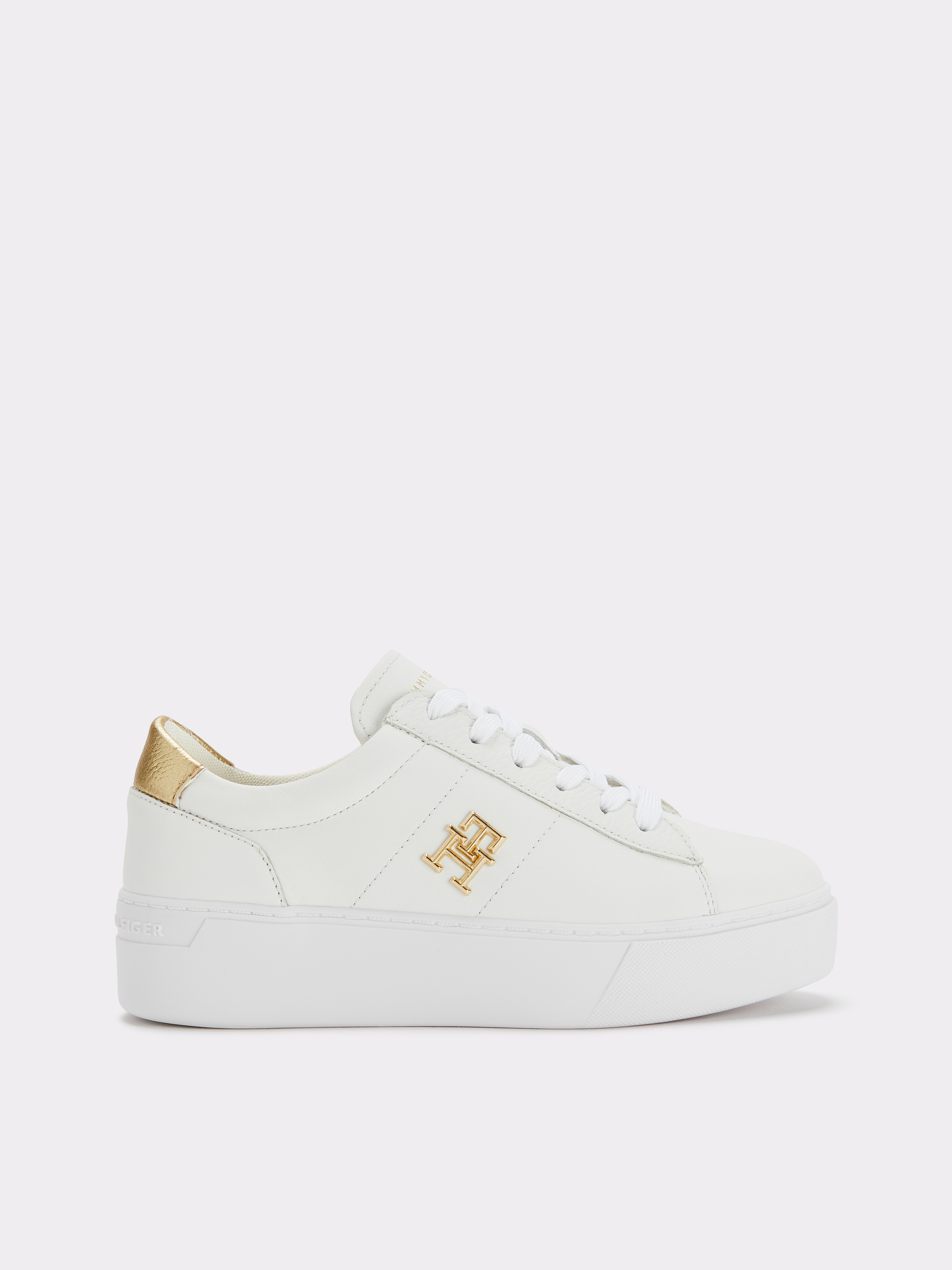 Leather Platform Court Trainers Sneakers Tommy Hilfiger