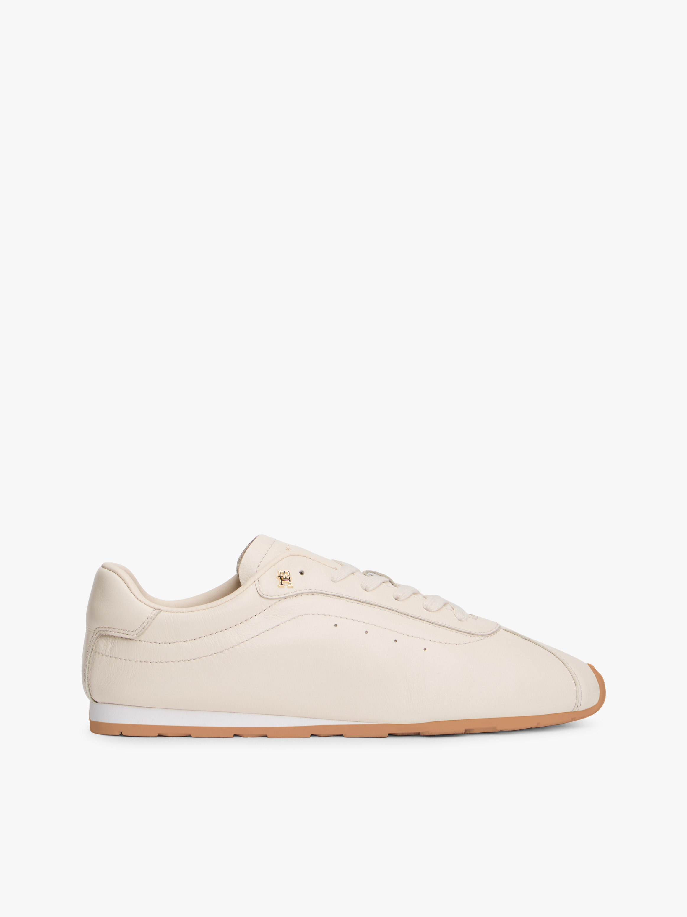 TH Monogram Low Profile Leather Trainers