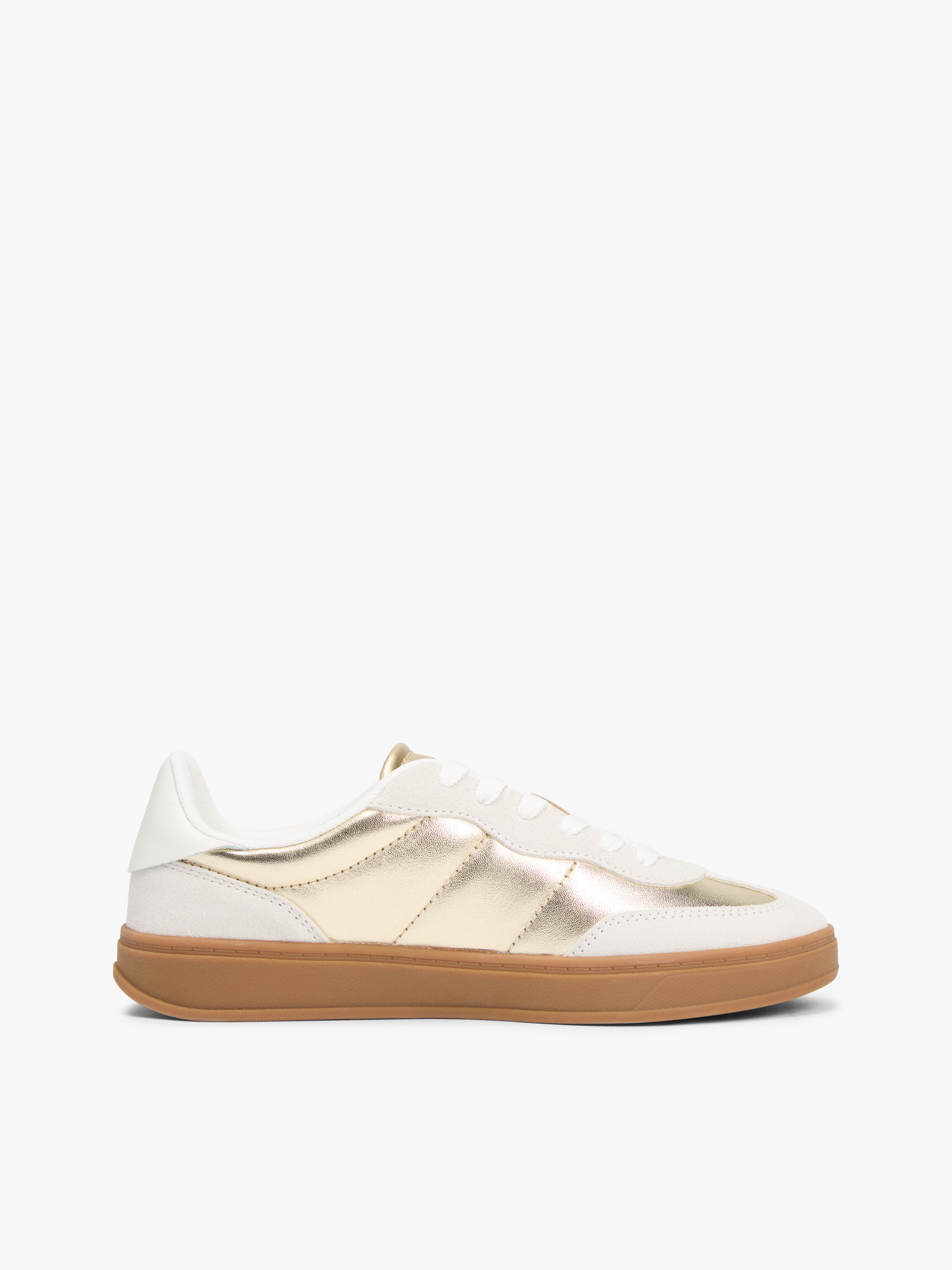 TH Monogram Metallic Leather Trainers